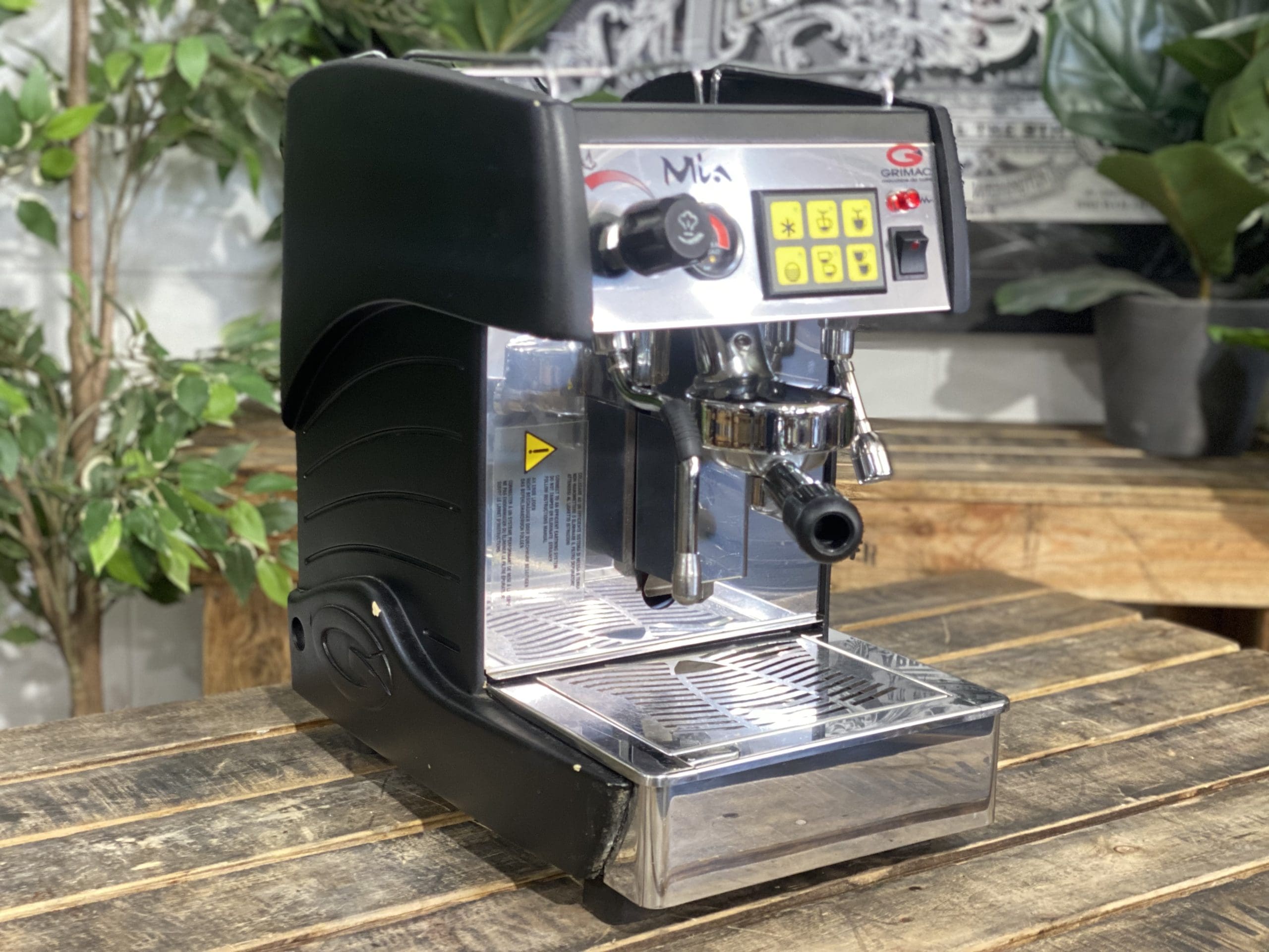 Grimac Mia Volumetric Black - 1 Group Commercial Espresso Machine - Stainless