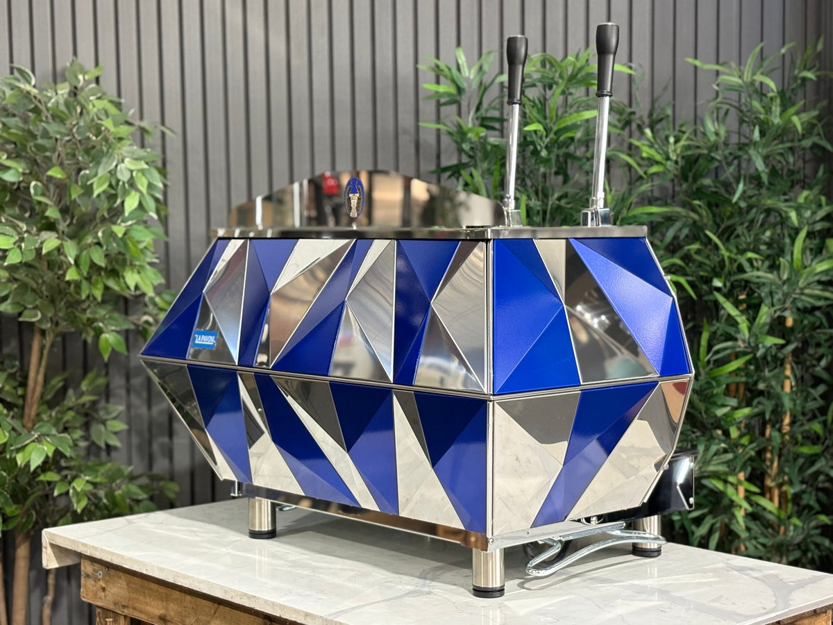 La Pavoni Diamante Lever - - 2 Group Commercial Espresso Machine - Commercial - Blue & Chrome