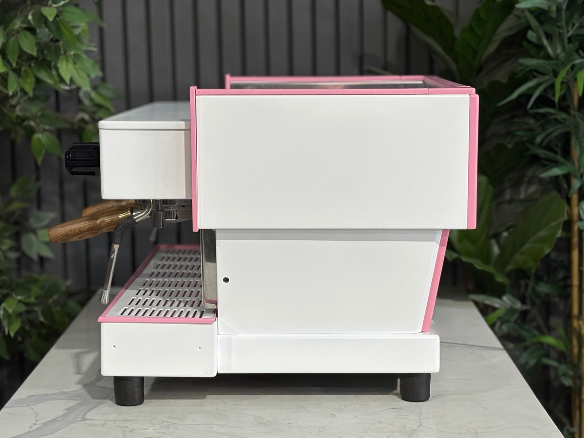 La Marzocco Linea Classic EE - - 2 Group Commercial Espresso Machine - Commercial - Pink & White & Timber