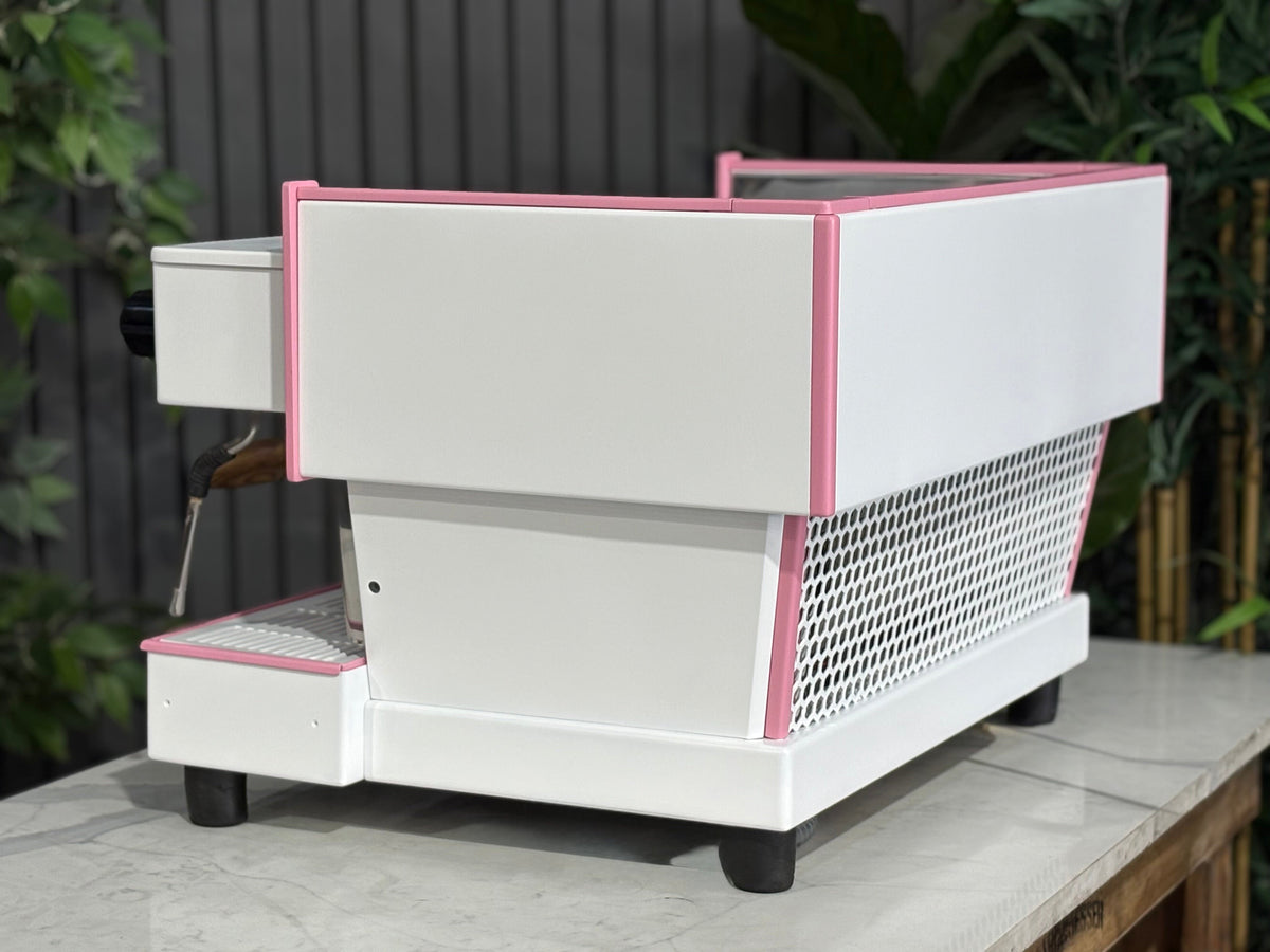 La Marzocco Linea Classic EE - - 2 Group Commercial Espresso Machine - Commercial - Pink & White & Timber