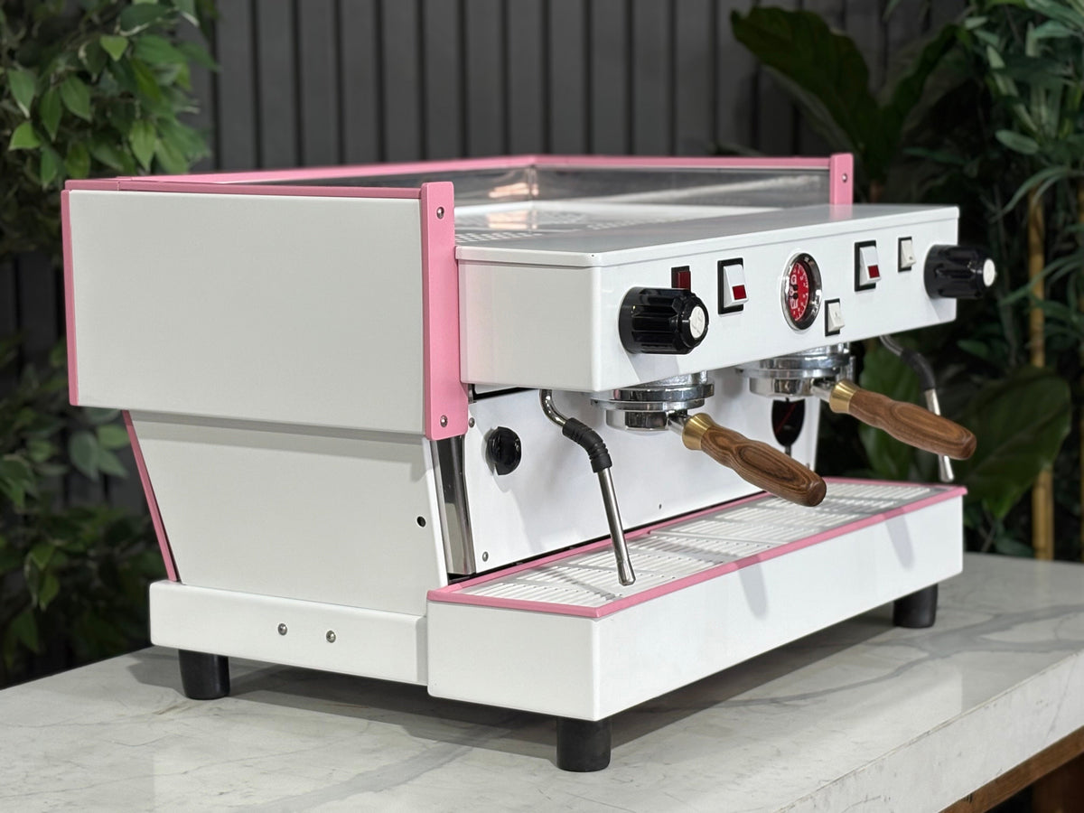 La Marzocco Linea Classic EE - - 2 Group Commercial Espresso Machine - Commercial - Pink & White & Timber