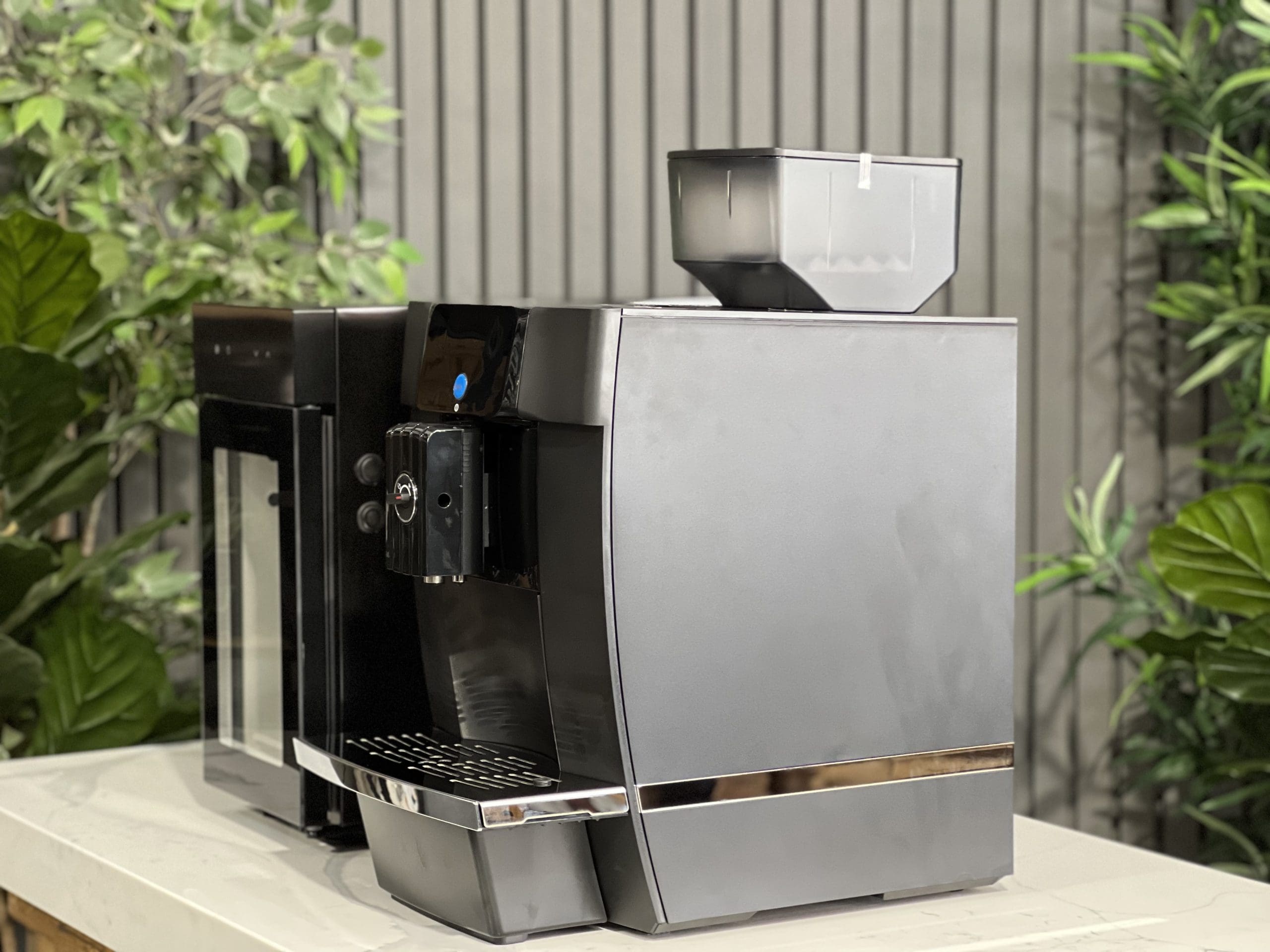 Carimali CA1100 W/ C DGT Fridge - Fully Automatic Coffee Machine - Black
