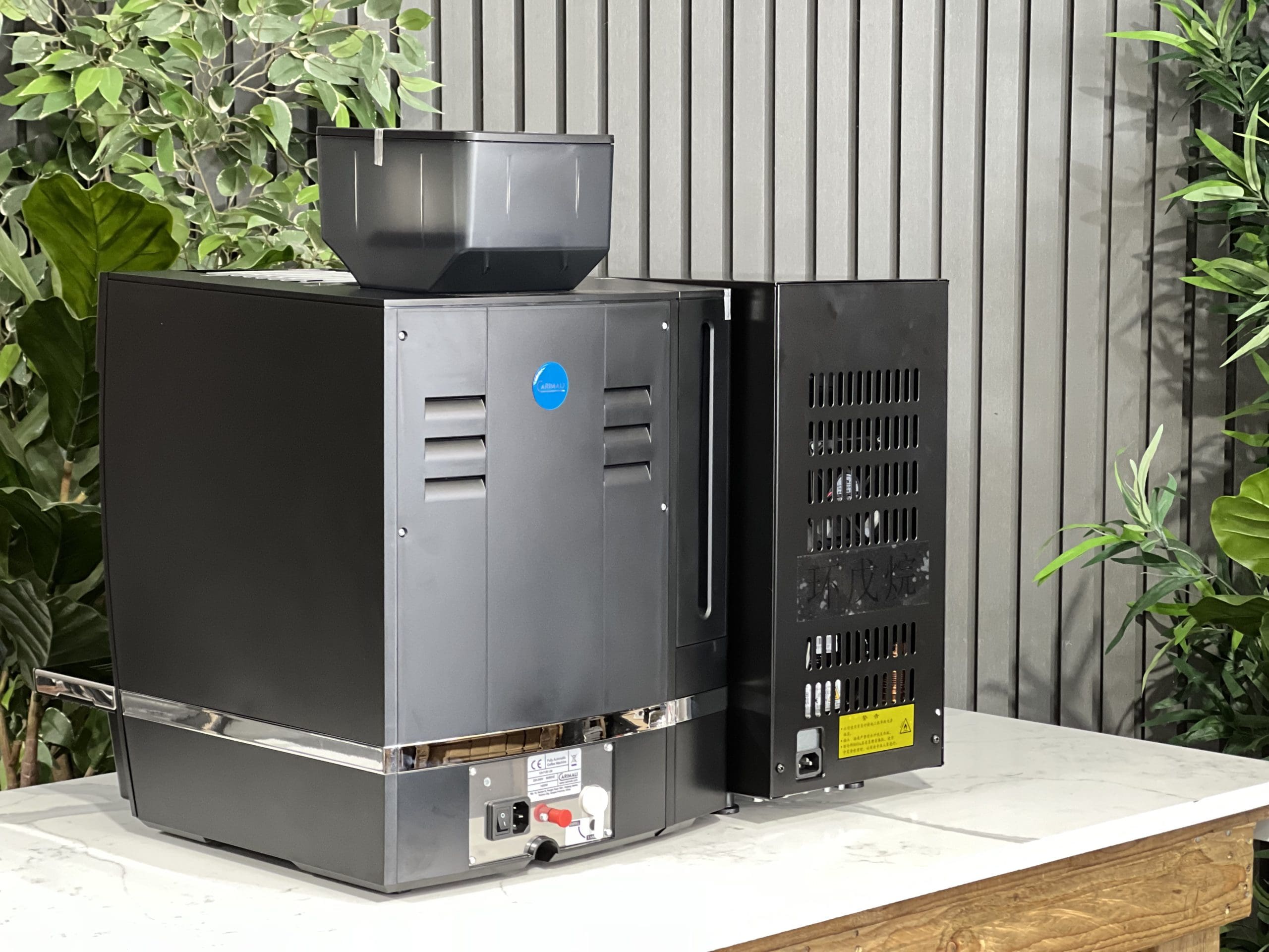 Carimali CA1100 W/ C DGT Fridge - Fully Automatic Coffee Machine - Black