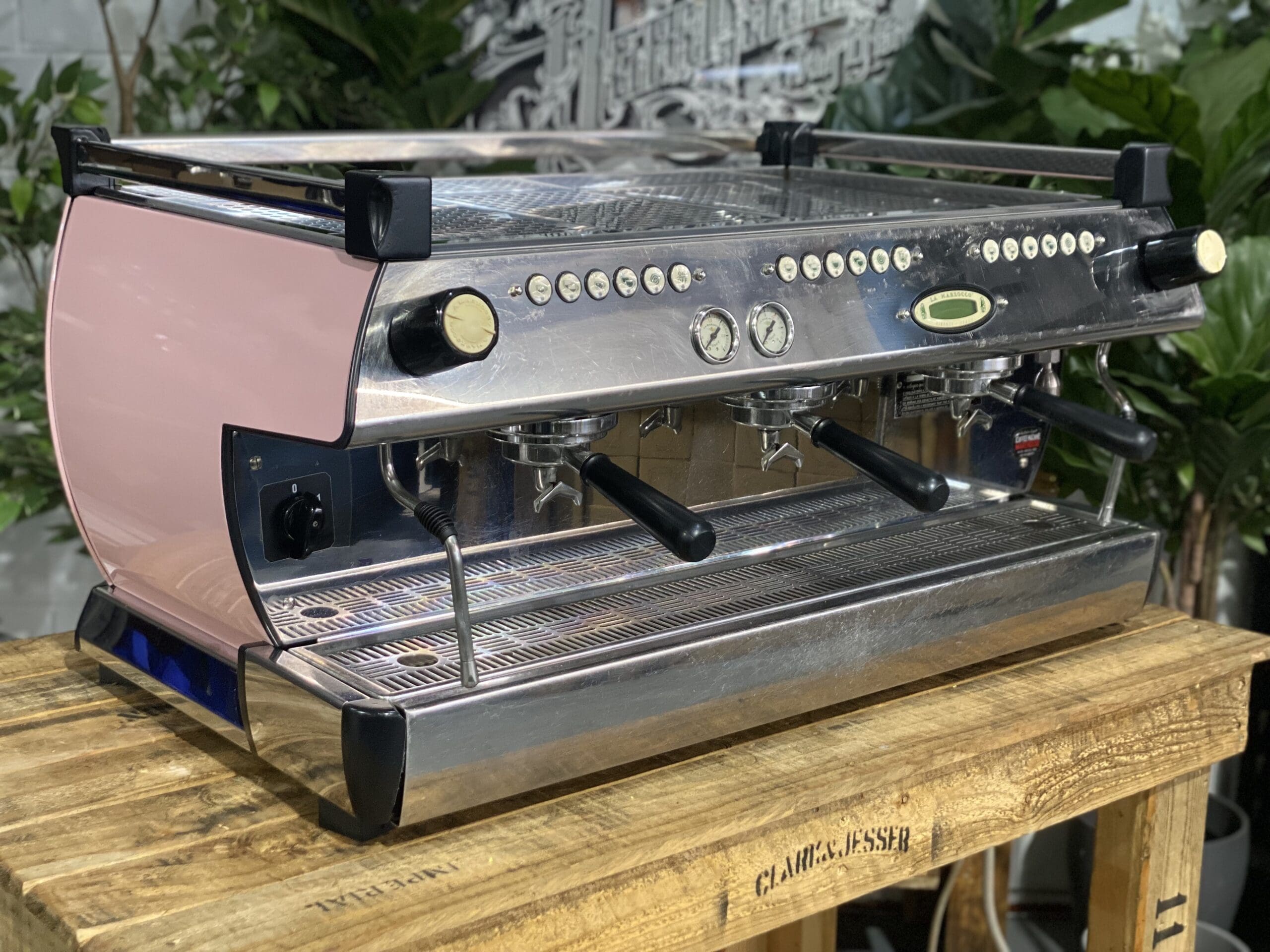 La Marzocco GB5 Baby - 3 Group Commercial Espresso Machine - Pink