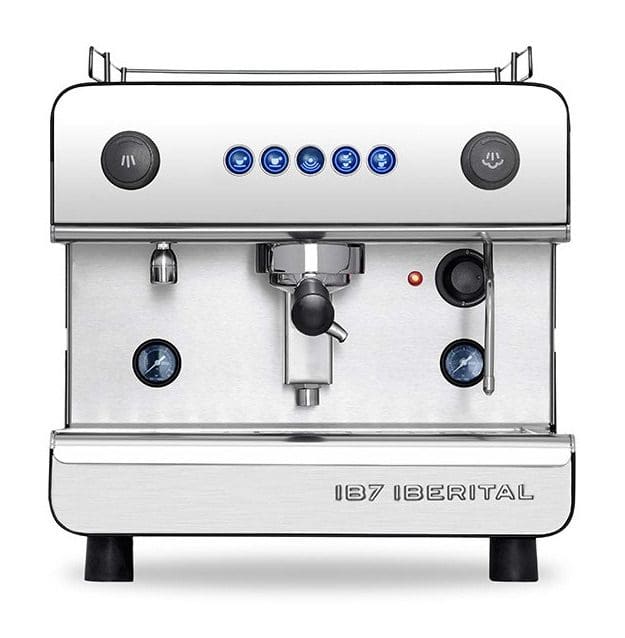 Iberital IB7 Plumbed Only - 1 Group Commercial Espresso Machine - Black