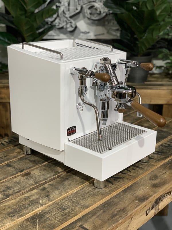 Izzo Alex Duetto IV PLUS White - 1 Group Commercial Espresso Machine - Timber