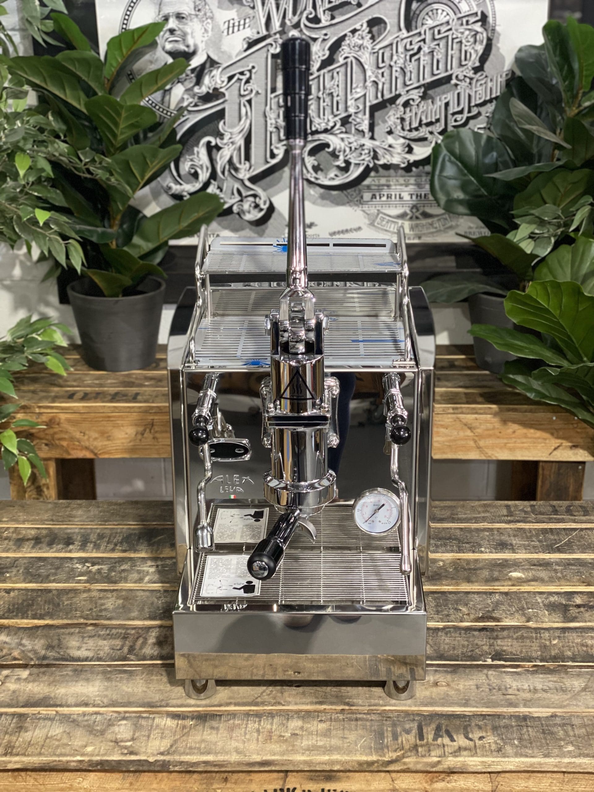 Izzo Alex Leva (Full Pull Lever) Plumbed &amp; No Pump - 1 Group Commercial Espresso Machine