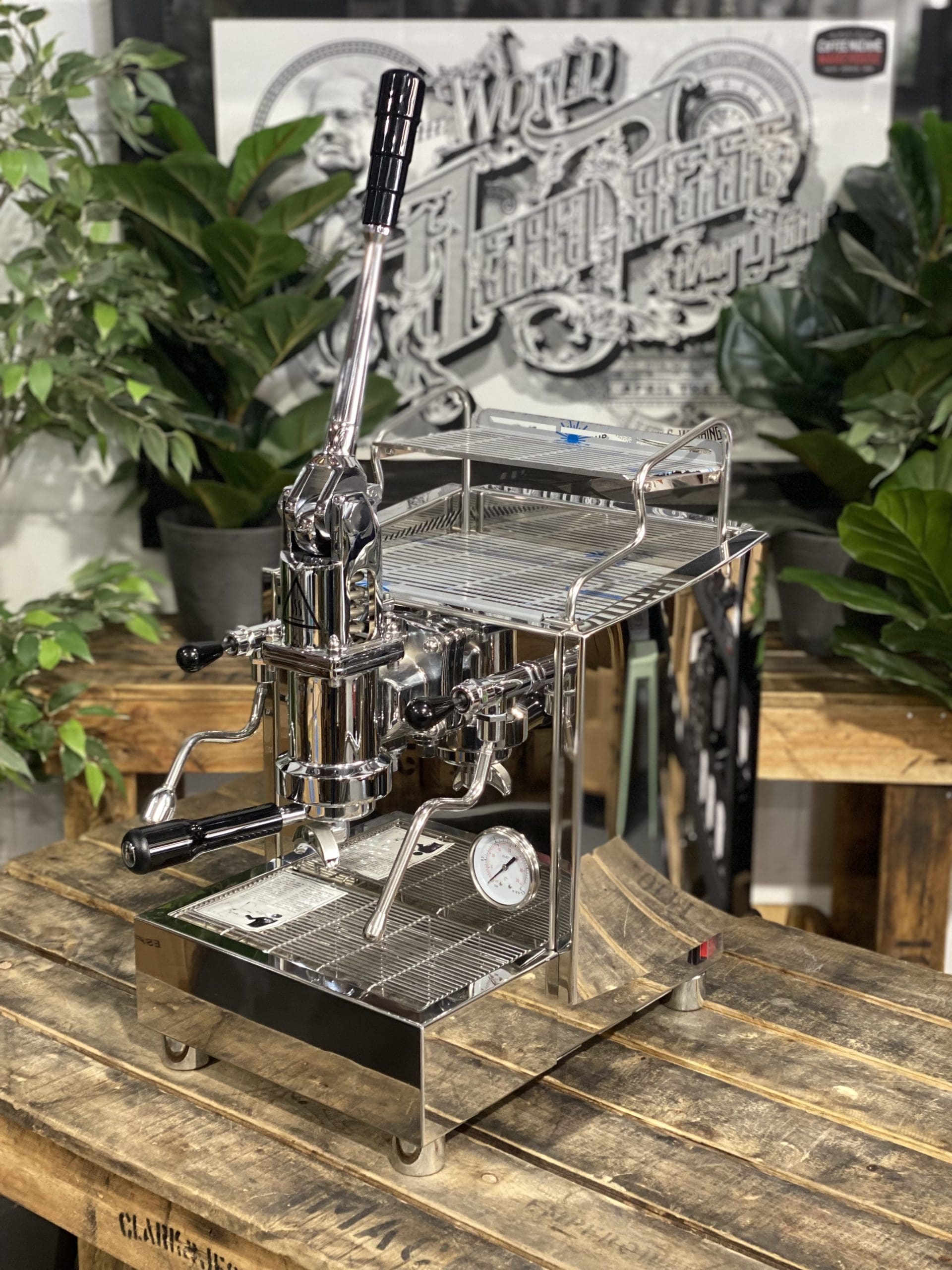 Izzo Alex Leva (Full Pull Lever) Plumbed &amp; No Pump - 1 Group Commercial Espresso Machine
