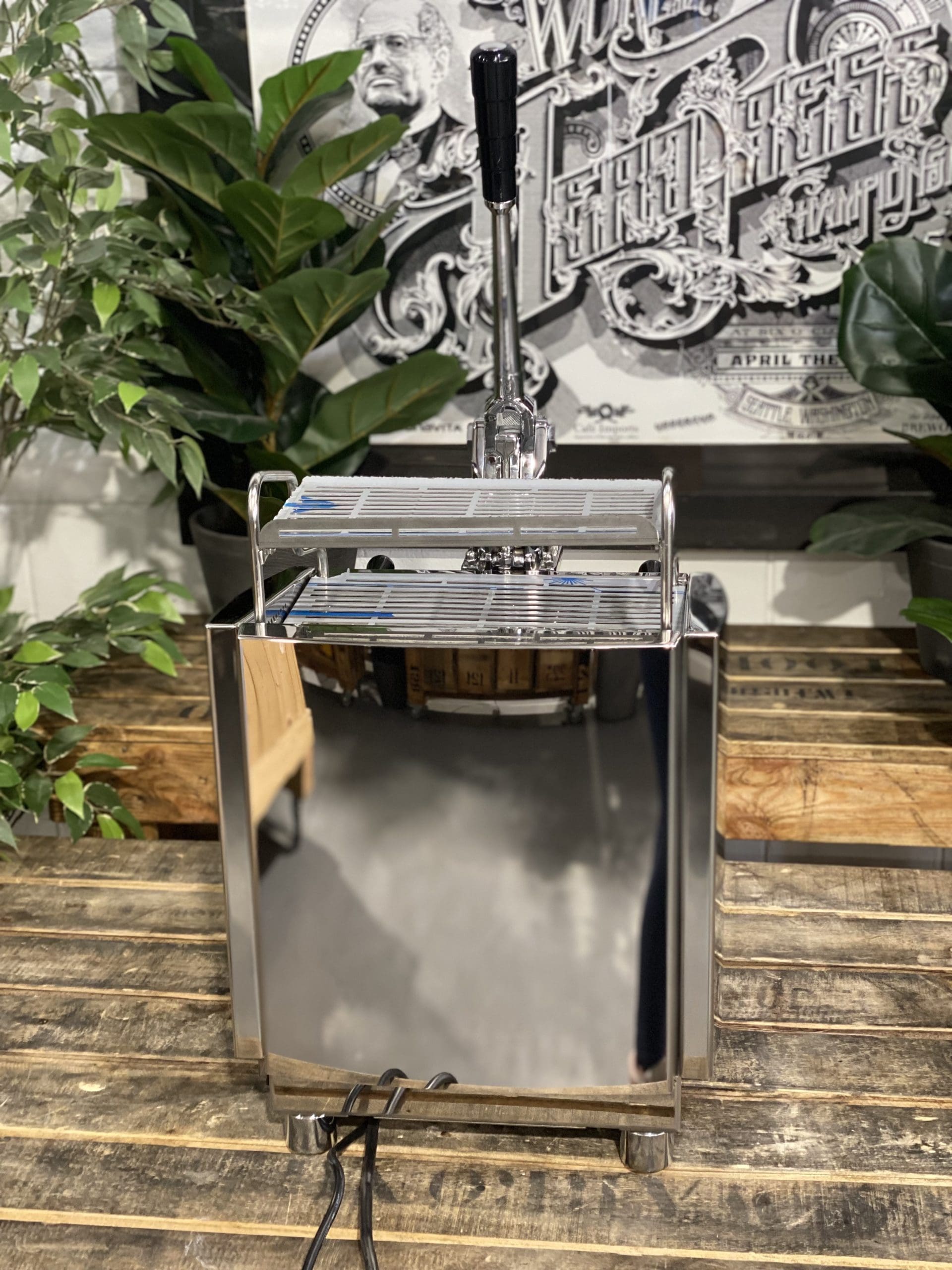 Izzo Alex Leva (Full Pull Lever) Plumbed &amp; No Pump - 1 Group Commercial Espresso Machine