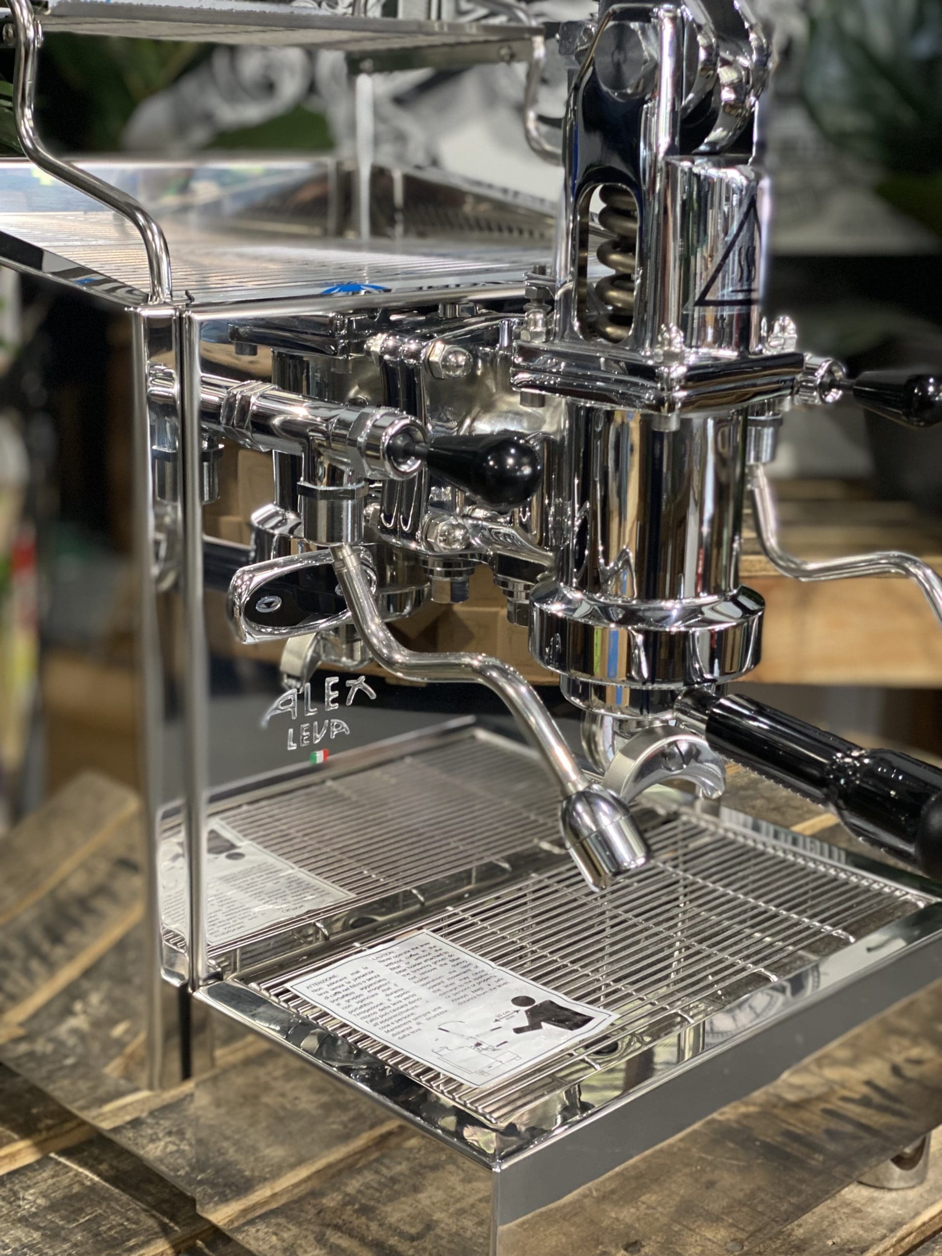 Izzo Alex Leva (Full Pull Lever) Plumbed &amp; No Pump - 1 Group Commercial Espresso Machine