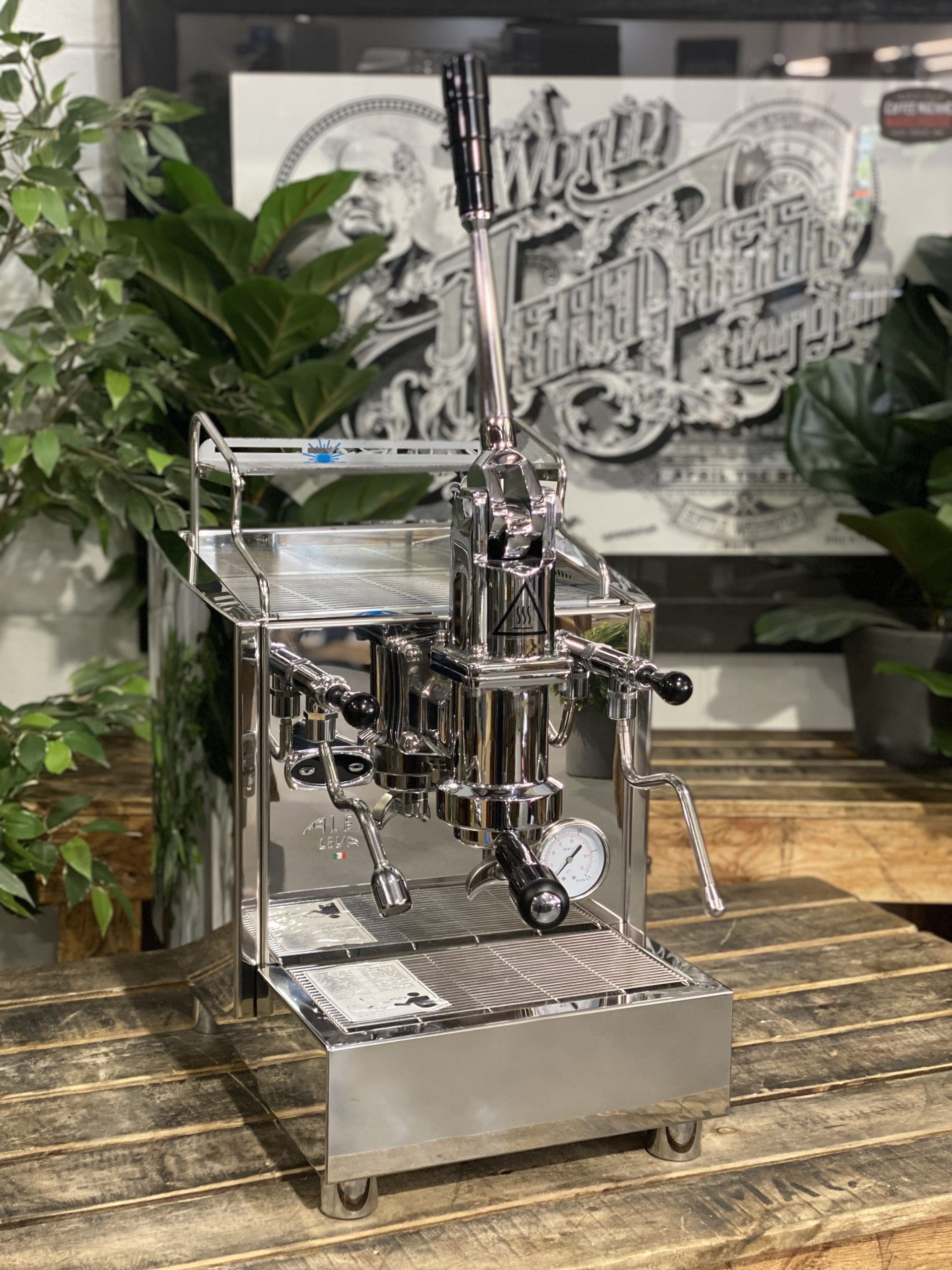 Izzo Alex Leva (Full Pull Lever) Plumbed &amp; No Pump - 1 Group Commercial Espresso Machine