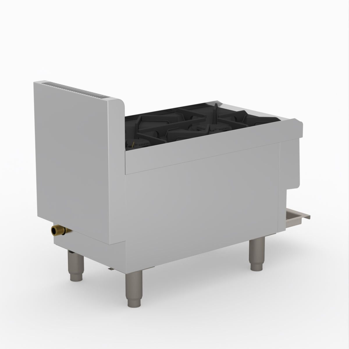 GasMAX Benchtop Lpg 2 Burner Cooktop W/ Splashback - JUS-TR-2BLPG