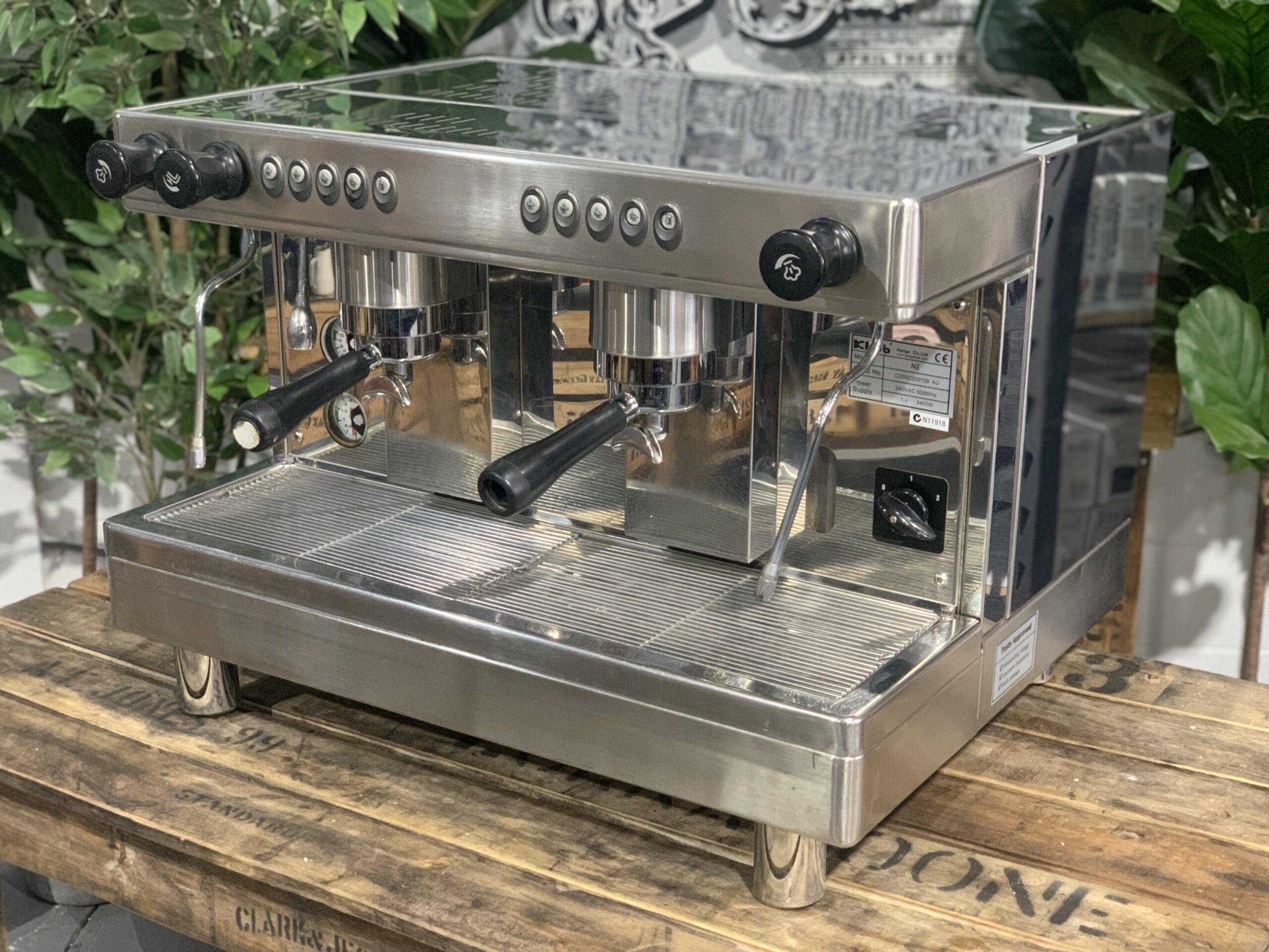 Klub N2 - 2 Group Commercial Espresso Machine - Stainless Steel