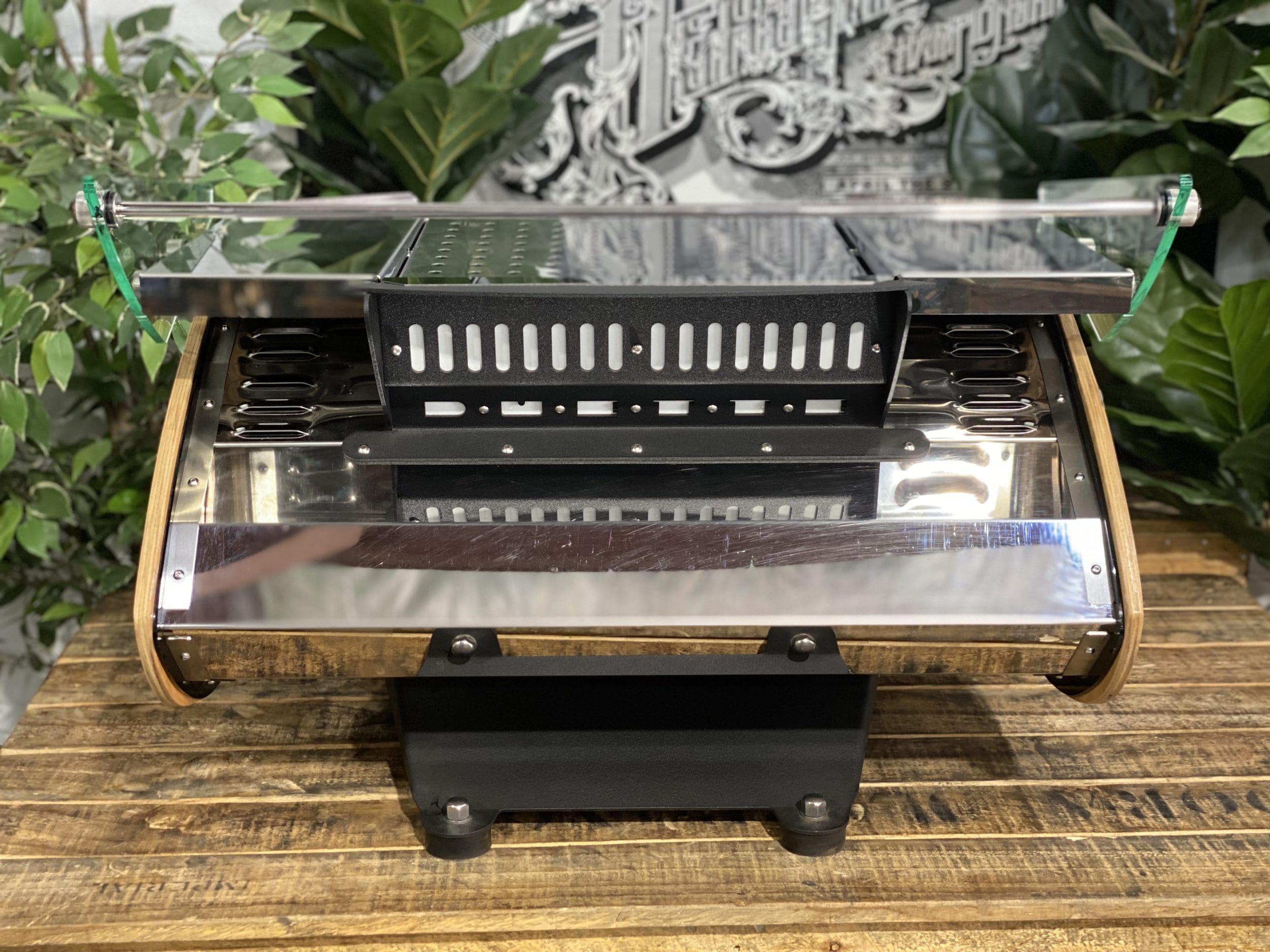 Kees Van Der Westen Mirage Duette Stainless Used - 2 Group Commercial Espresso Machine - Timber