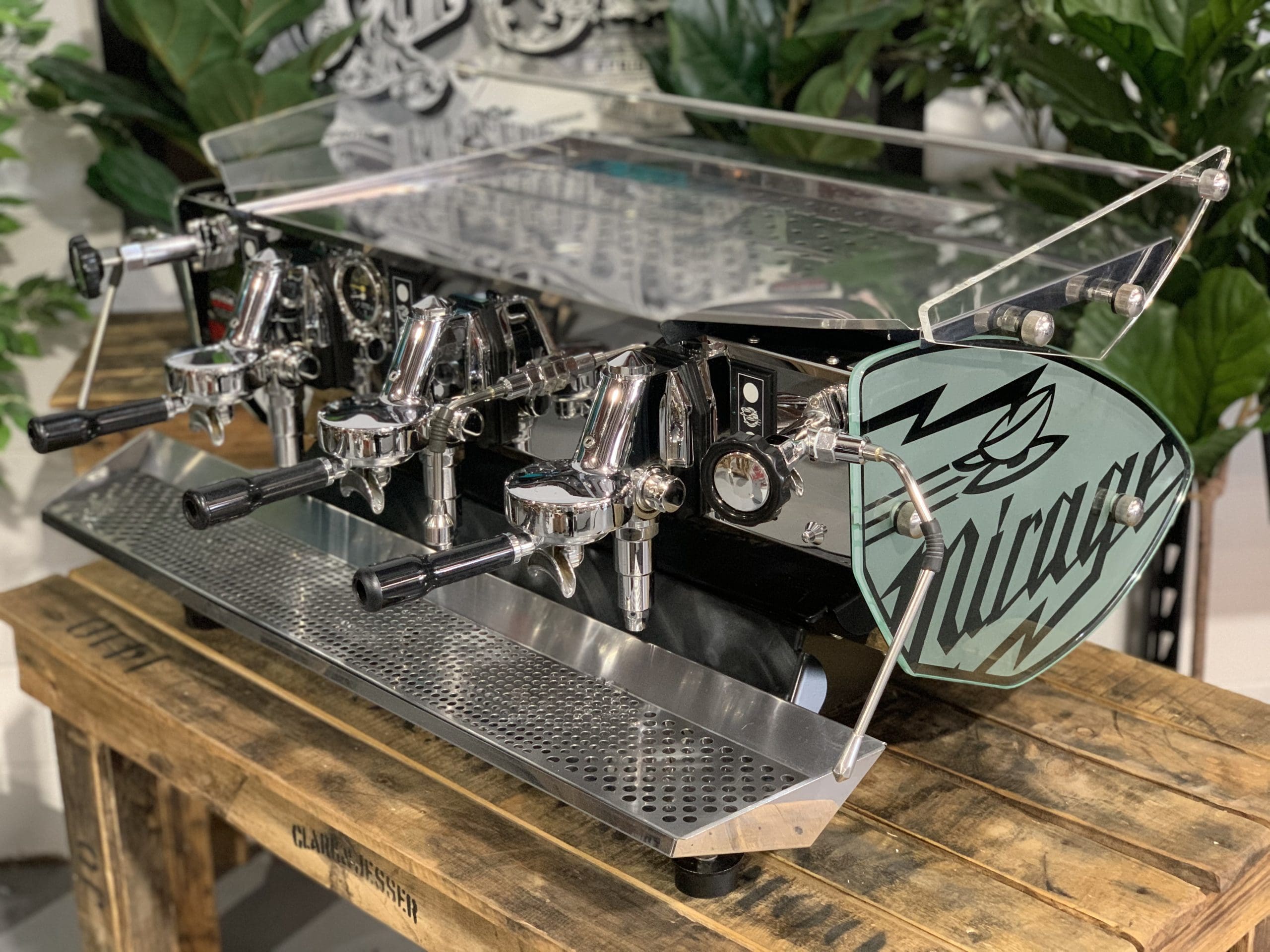 Kees Van Der Western Mirage Triplette Mirage Sides - 3 Group Commercial Espresso Machine