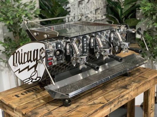 Kees Van Der Westen Mirage Arte Veloce Triplette Sides - 3 Group Commercial Espresso Machine - White