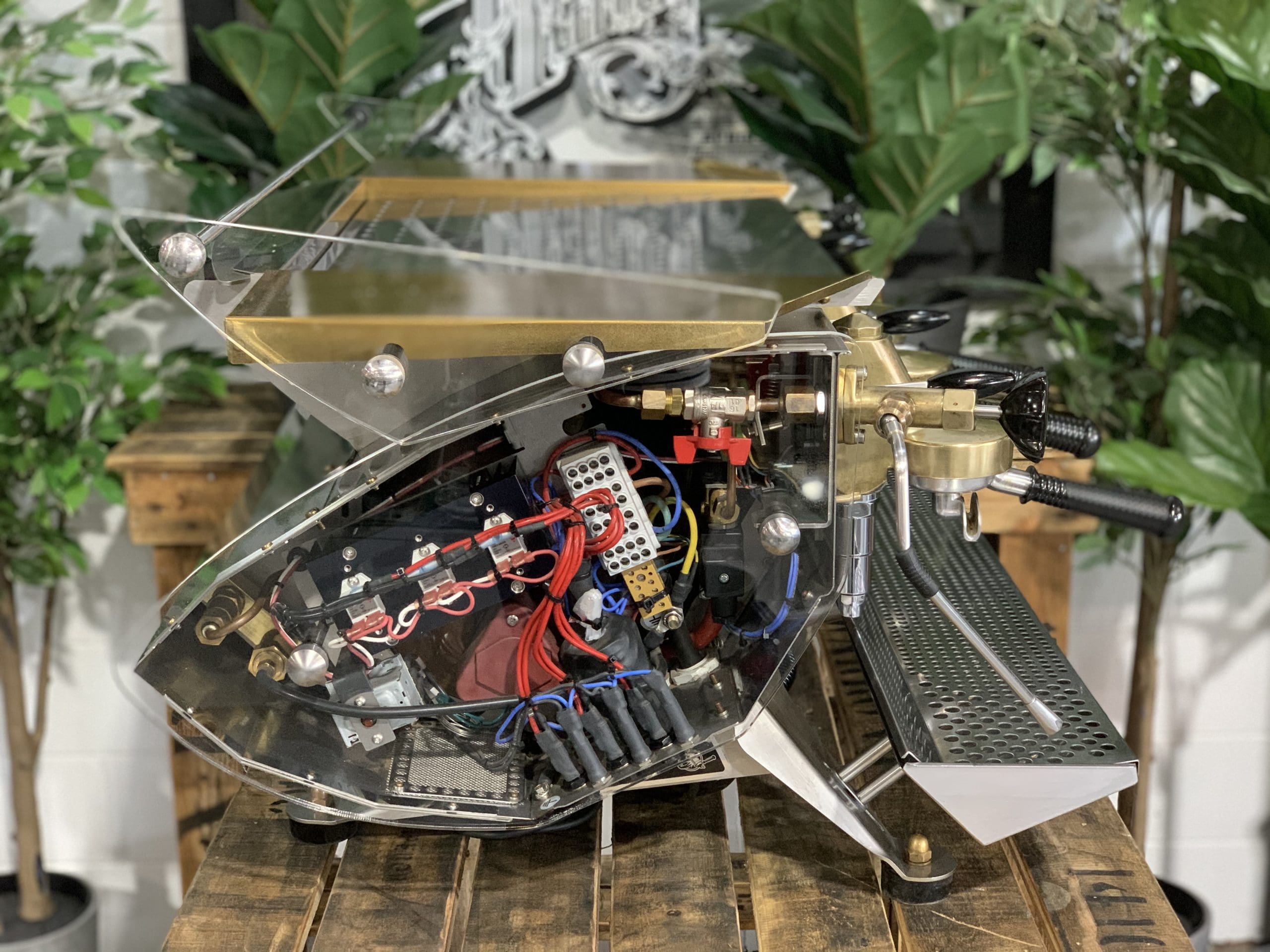 Kees Van Der Western Mirage Triplett Steampunk Bastone - 3 Group Commercial Espresso Machine
