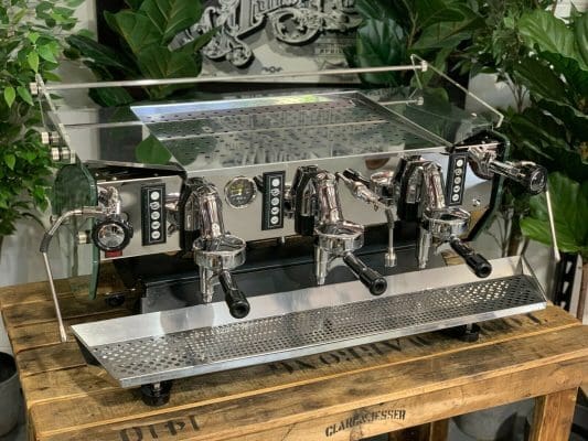 Kees Van Der Westen Mirage Triplette Mirage Sides - 3 Group Commercial Espresso Machine