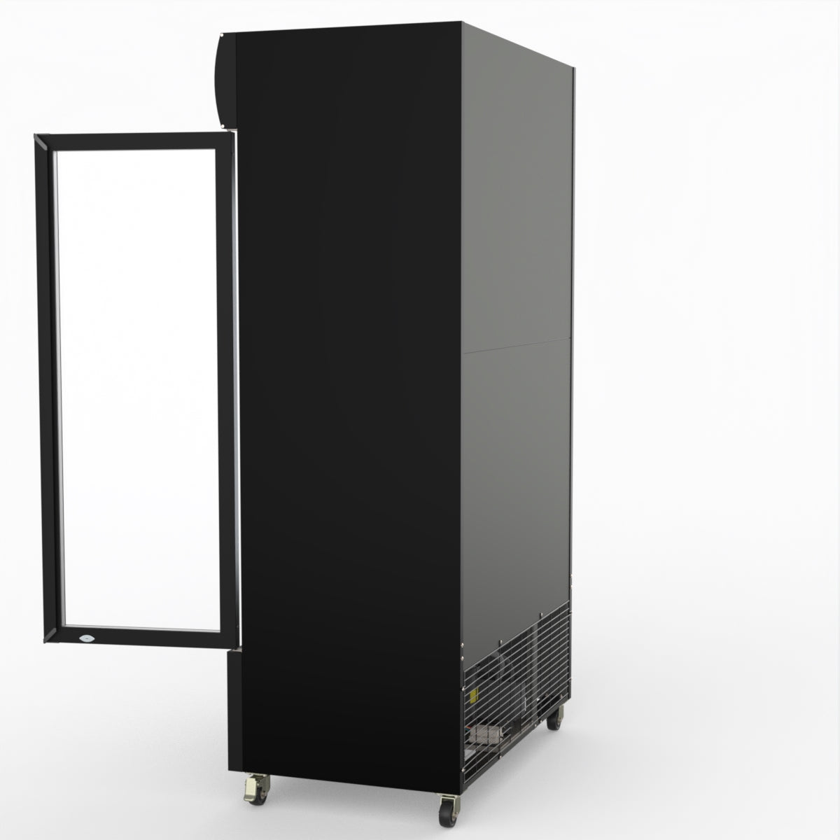 Thermaster 1000L Two Glass Door Colourbond Upright Drink Fridge Black LG-1000BP