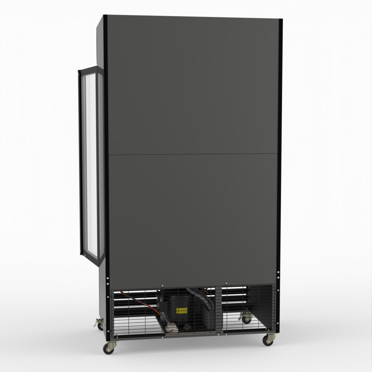 Thermaster 1000L Two Glass Door Colourbond Upright Drink Fridge Black LG-1000BP