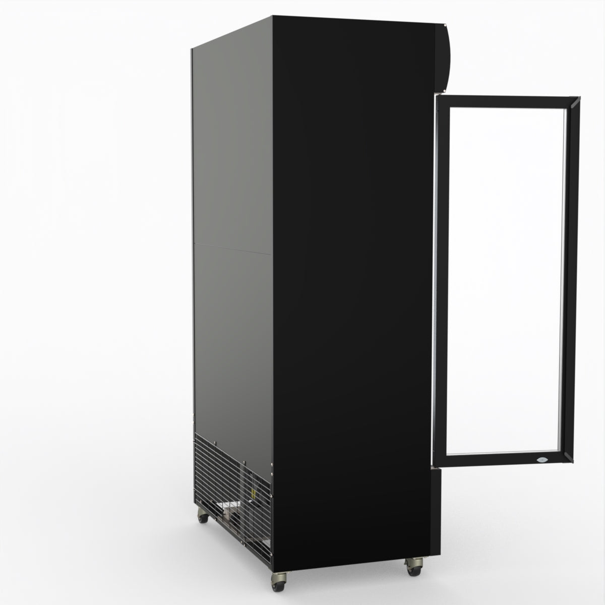 Thermaster 1000L Two Glass Door Colourbond Upright Drink Fridge Black LG-1000BP