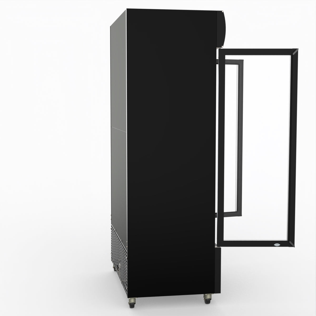 Thermaster 1000L Two Glass Door Colourbond Upright Drink Fridge Black LG-1000BP