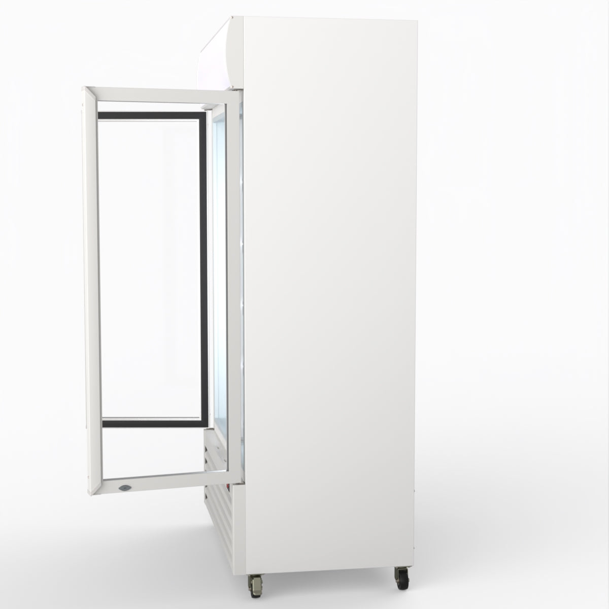 Thermaster 1000L Two Glass Door Colourbond Upright Drink Fridge White LG-1000P