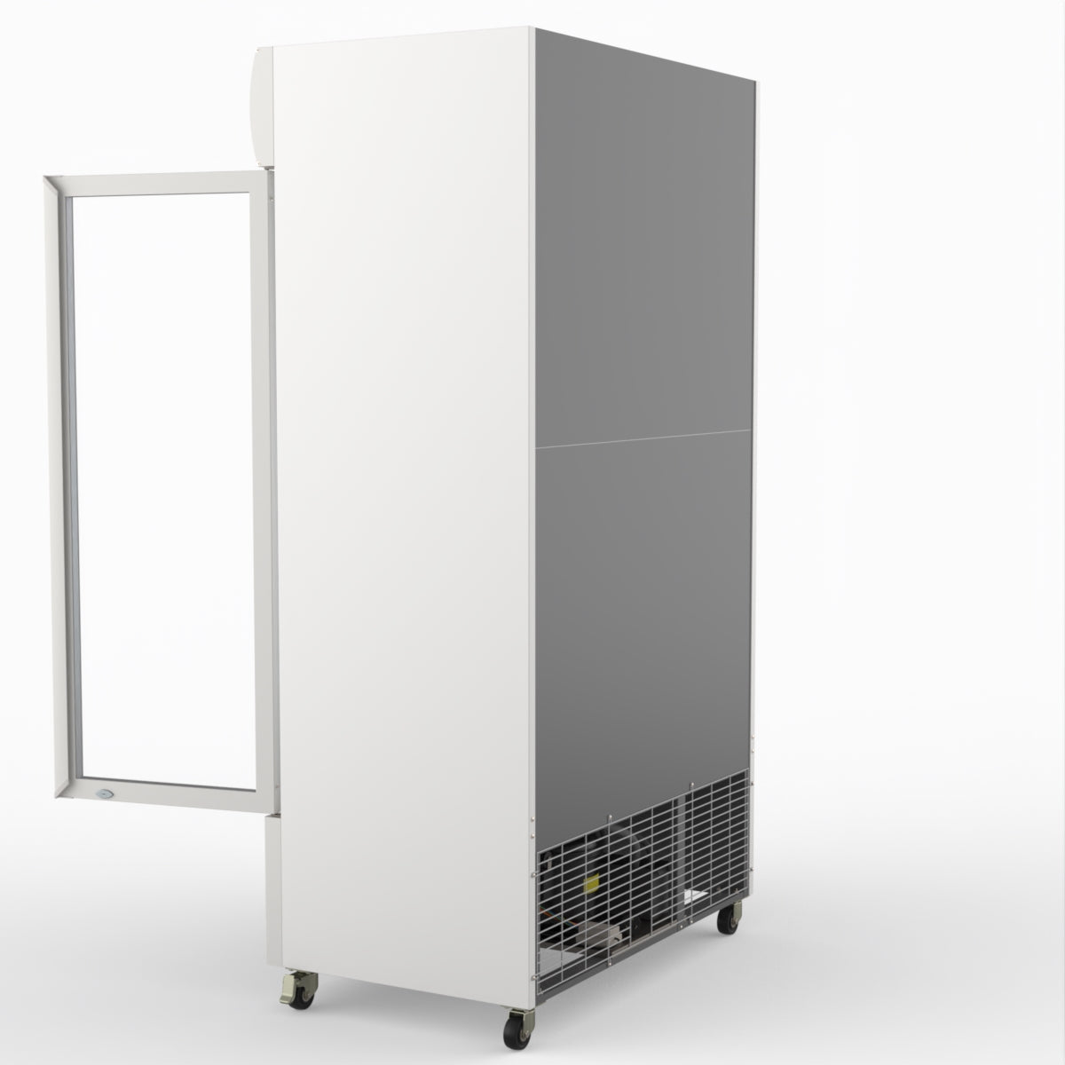 Thermaster 1000L Two Glass Door Colourbond Upright Drink Fridge White LG-1000P