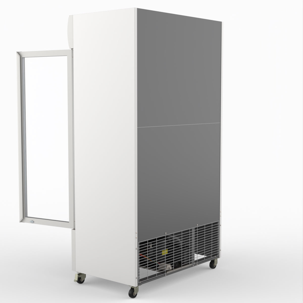 Thermaster 1000L Two Glass Door Colourbond Upright Drink Fridge White LG-1000P