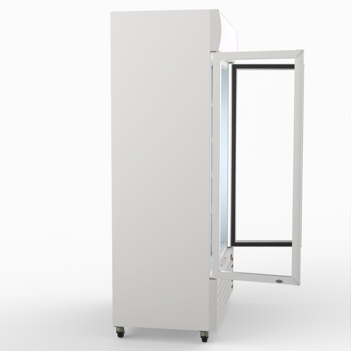 Thermaster 1000L Two Glass Door Colourbond Upright Drink Fridge White LG-1000P