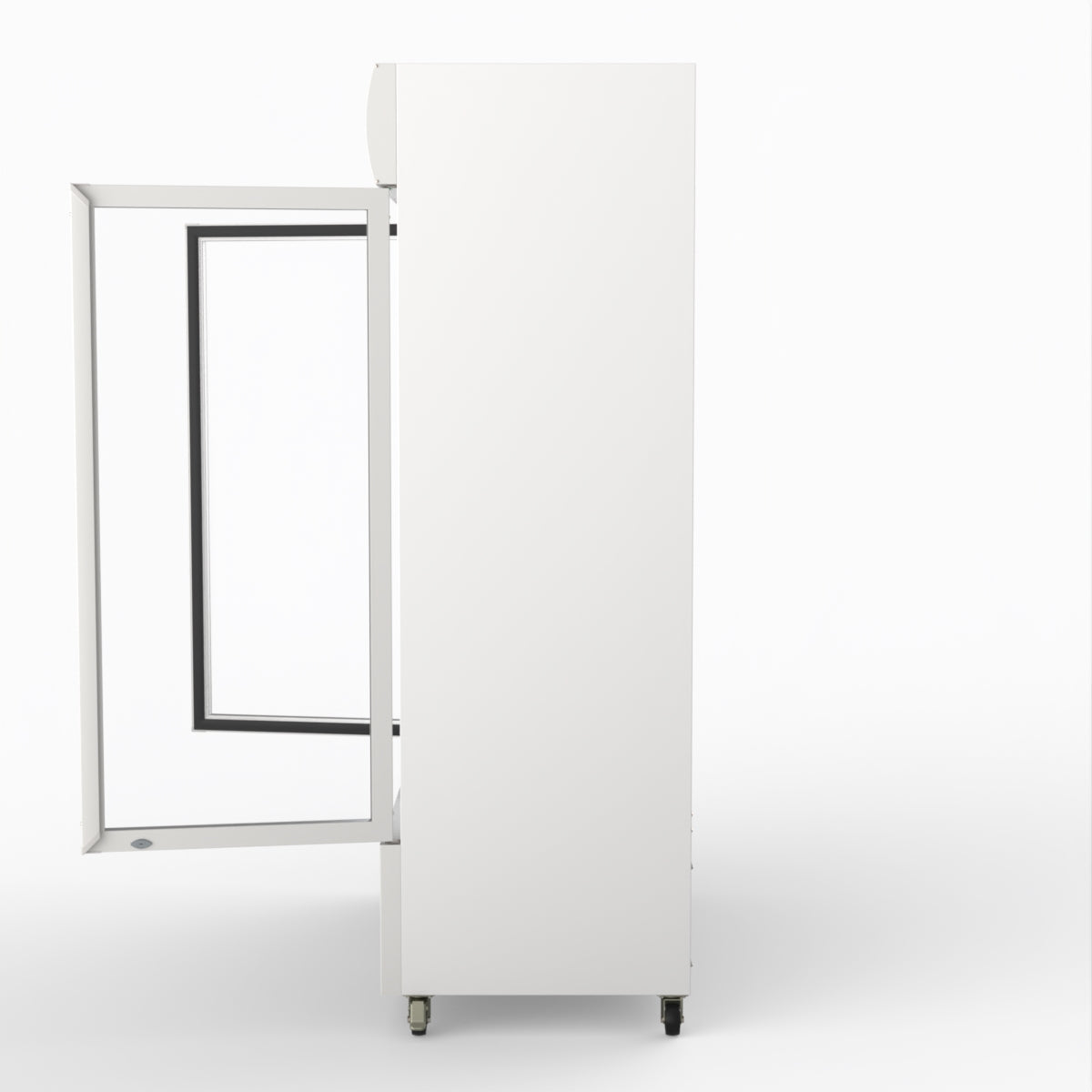 Thermaster 1200L Two Glass Door Colourbond Upright Drink Fridge White LG-1200P