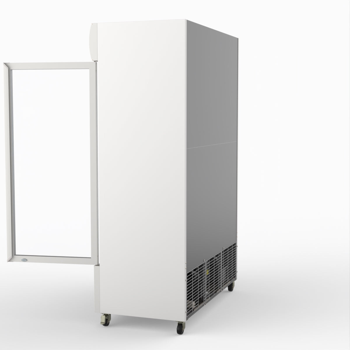 Thermaster 1200L Two Glass Door Colourbond Upright Drink Fridge White LG-1200P