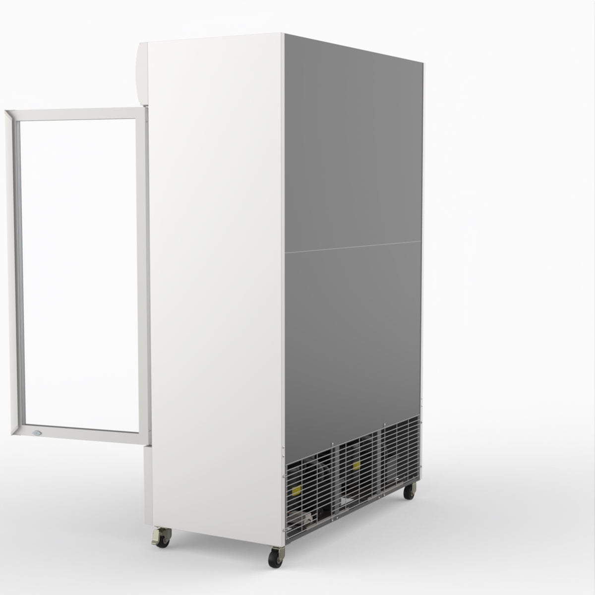 Thermaster 1200L Two Glass Door Colourbond Upright Drink Fridge White LG-1200P