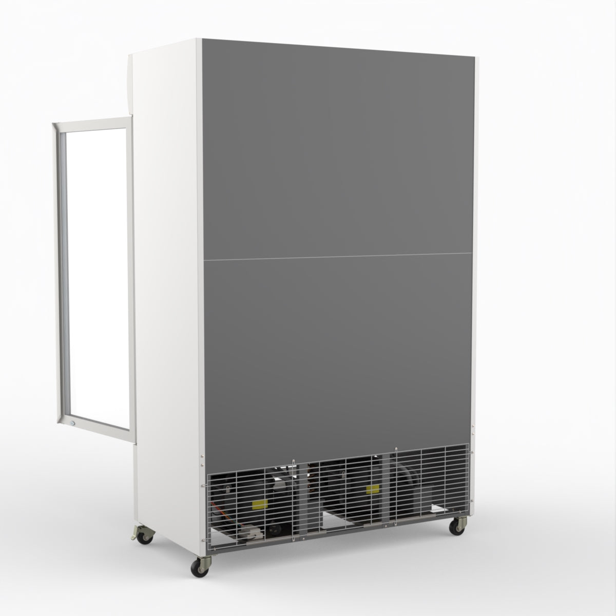 Thermaster 1200L Two Glass Door Colourbond Upright Drink Fridge White LG-1200P