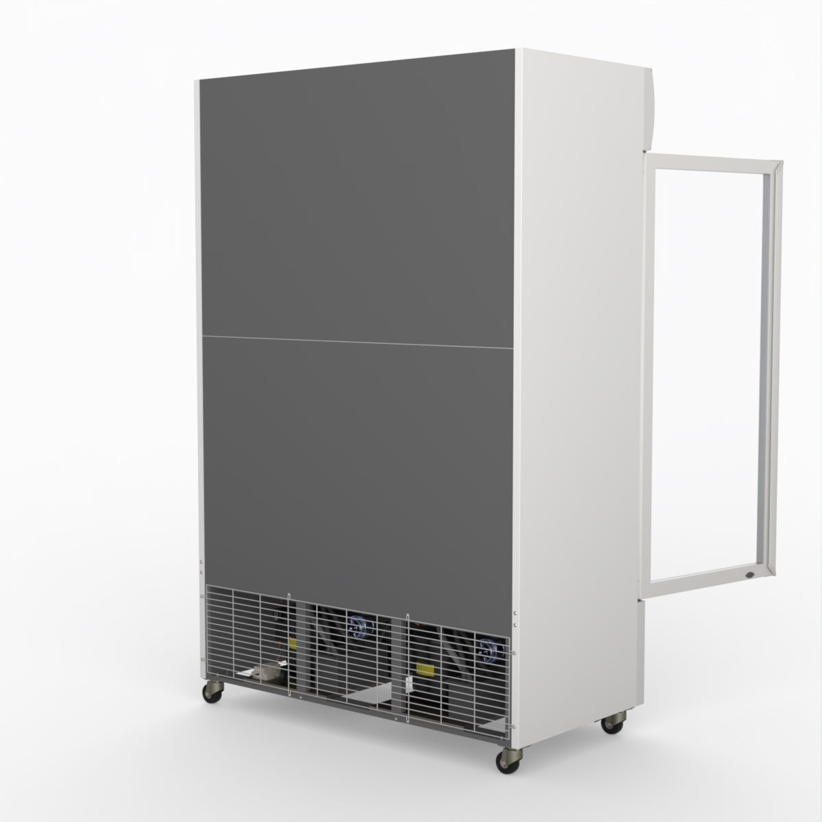 Thermaster 1200L Two Glass Door Colourbond Upright Drink Fridge White LG-1200P