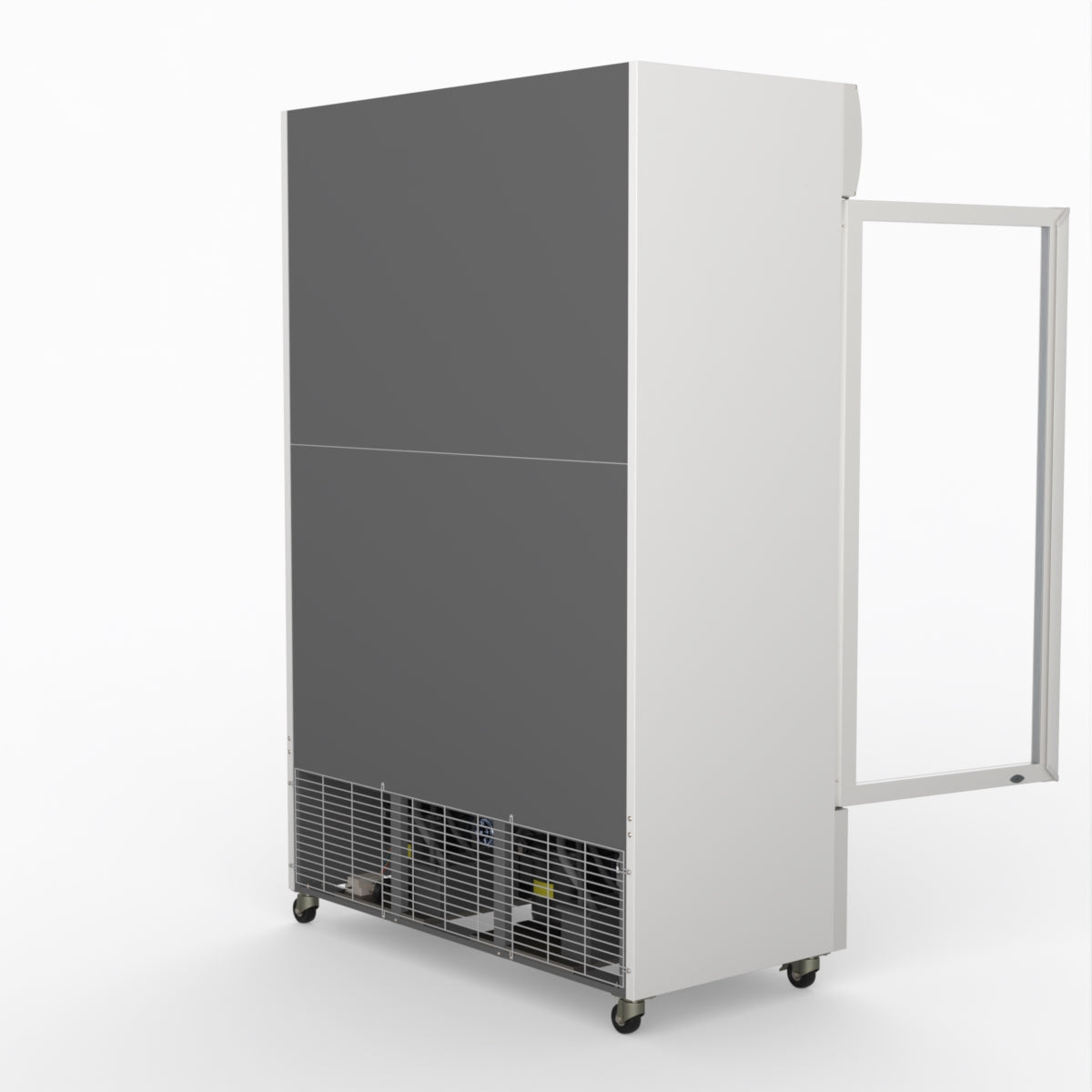 Thermaster 1200L Two Glass Door Colourbond Upright Drink Fridge White LG-1200P