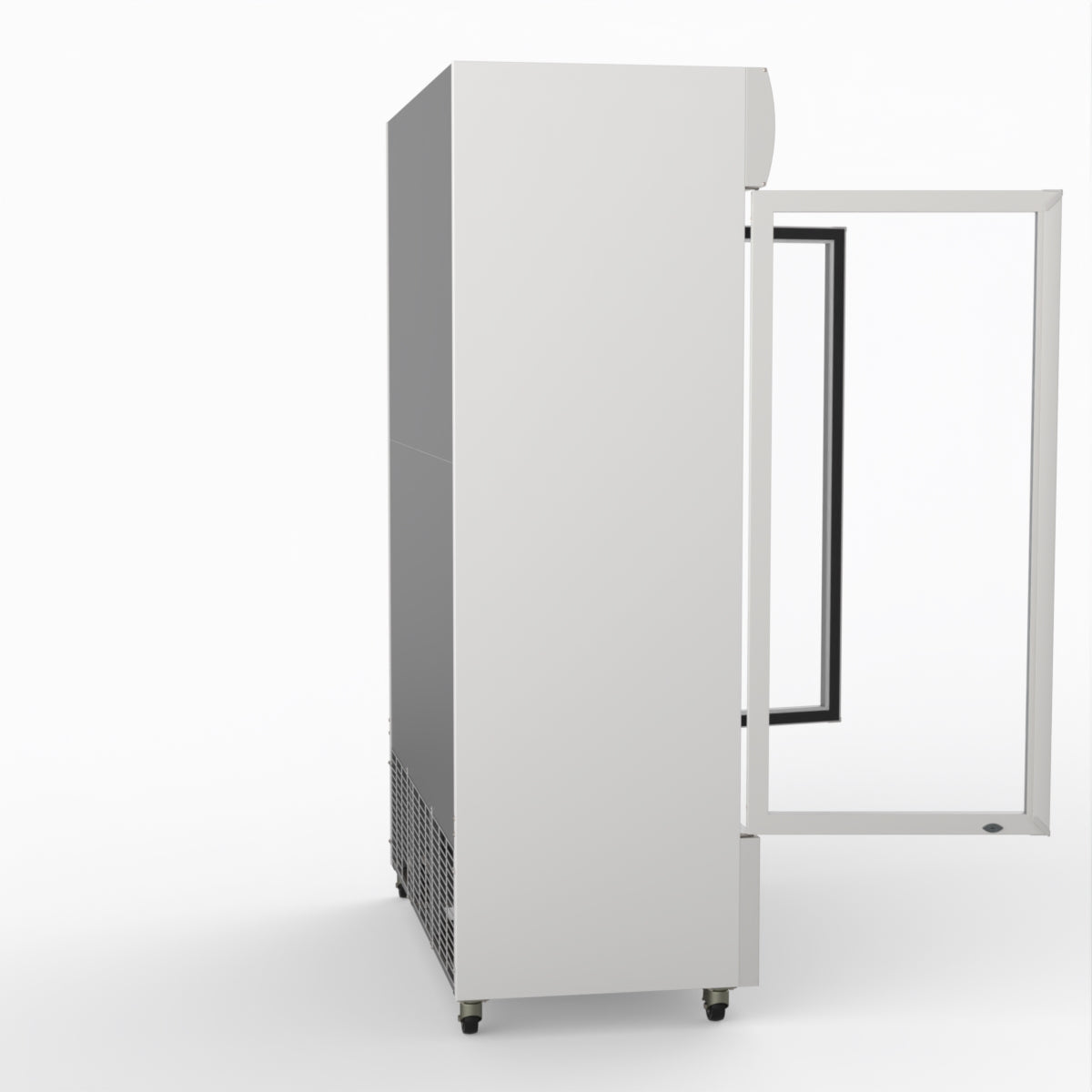 Thermaster 1200L Two Glass Door Colourbond Upright Drink Fridge White LG-1200P