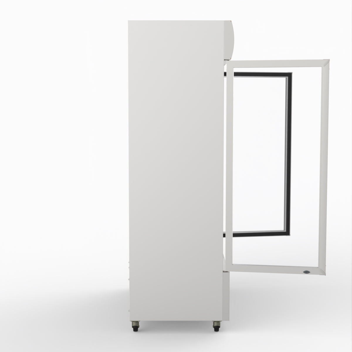 Thermaster 1200L Two Glass Door Colourbond Upright Drink Fridge White LG-1200P