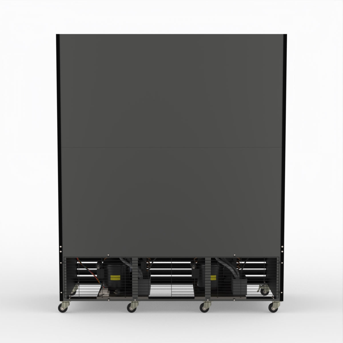 Thermaster 1200L 3 Glass Door Colourbond Upright Drink Fridge Black LG-1203BP