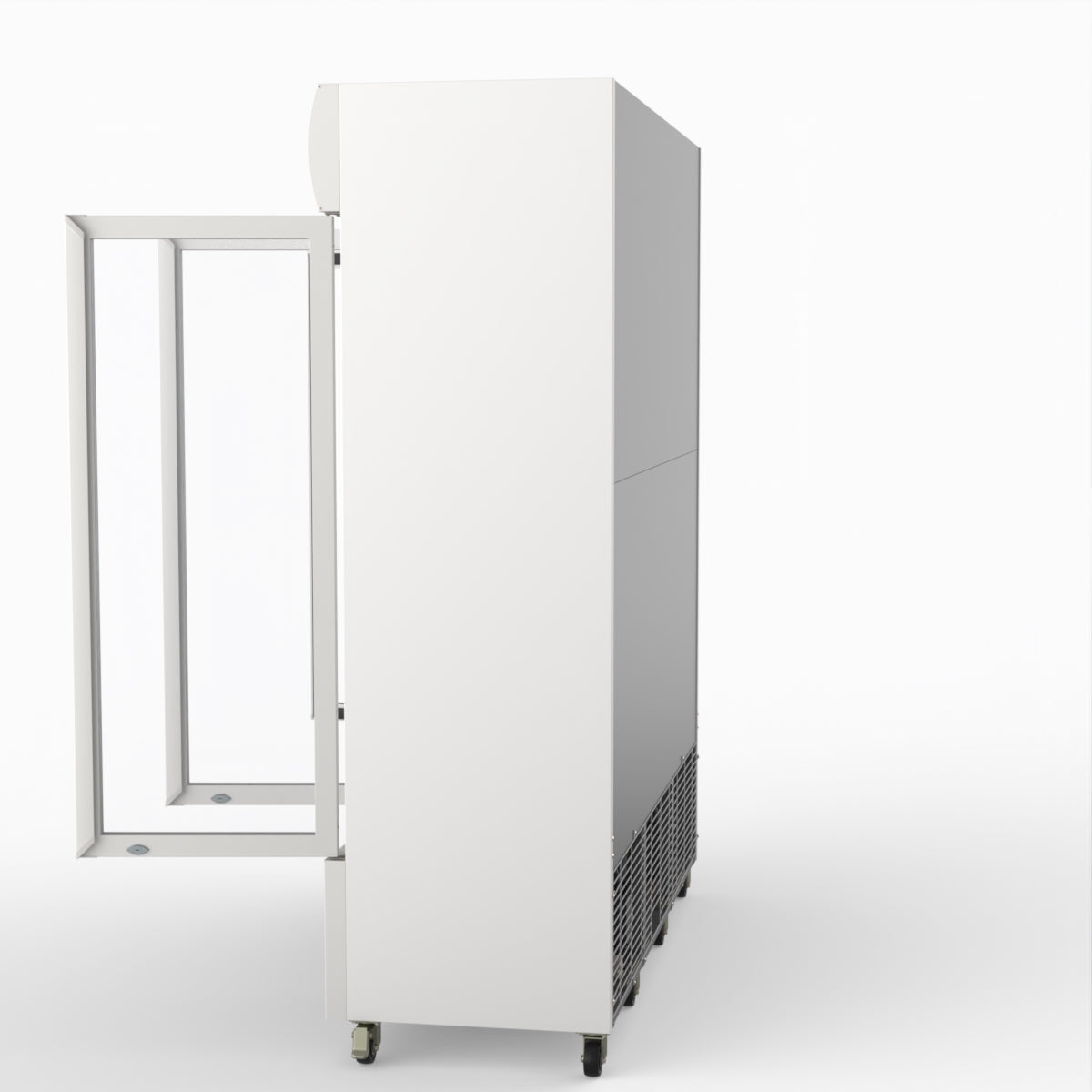 Thermaster 1200L 3 Glass Door Colourbond Upright Drink Fridge White LG-1203P
