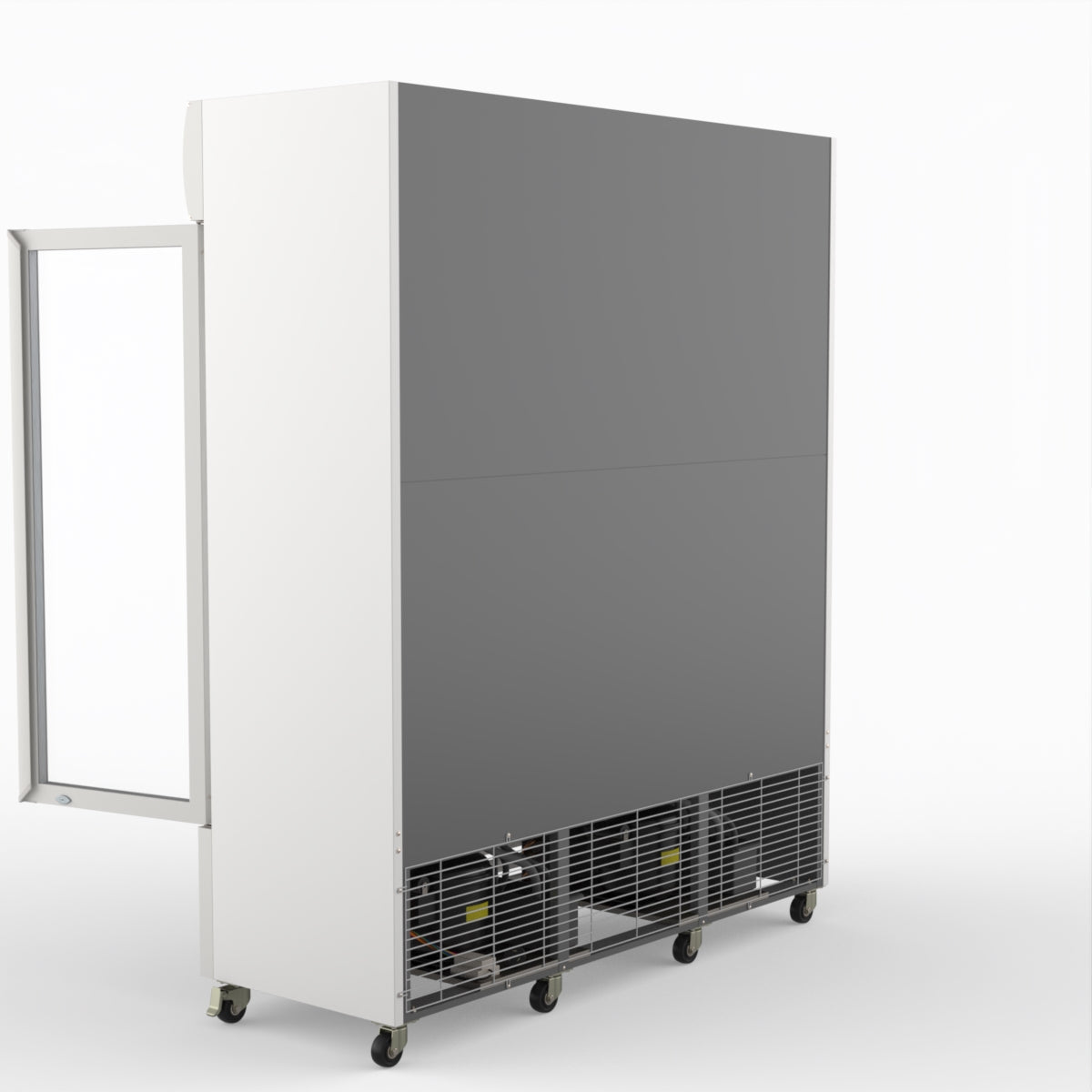 Thermaster 1200L 3 Glass Door Colourbond Upright Drink Fridge White LG-1203P