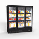 Thermaster 1500L 3 Door Supermarket Freezer Black LG-1500BGBMF