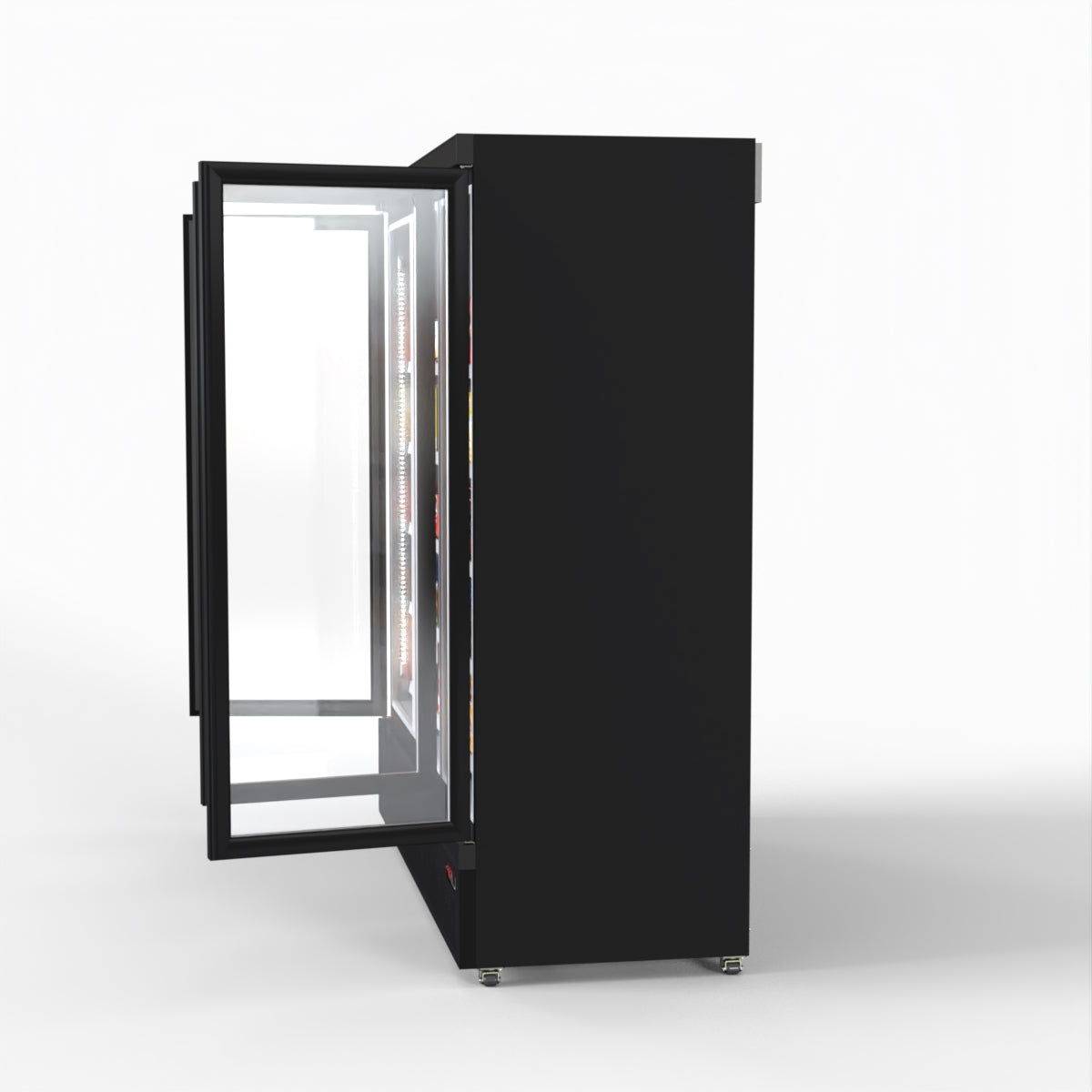 Thermaster 1500L 3 Door Supermarket Freezer Black LG-1500BGBMF