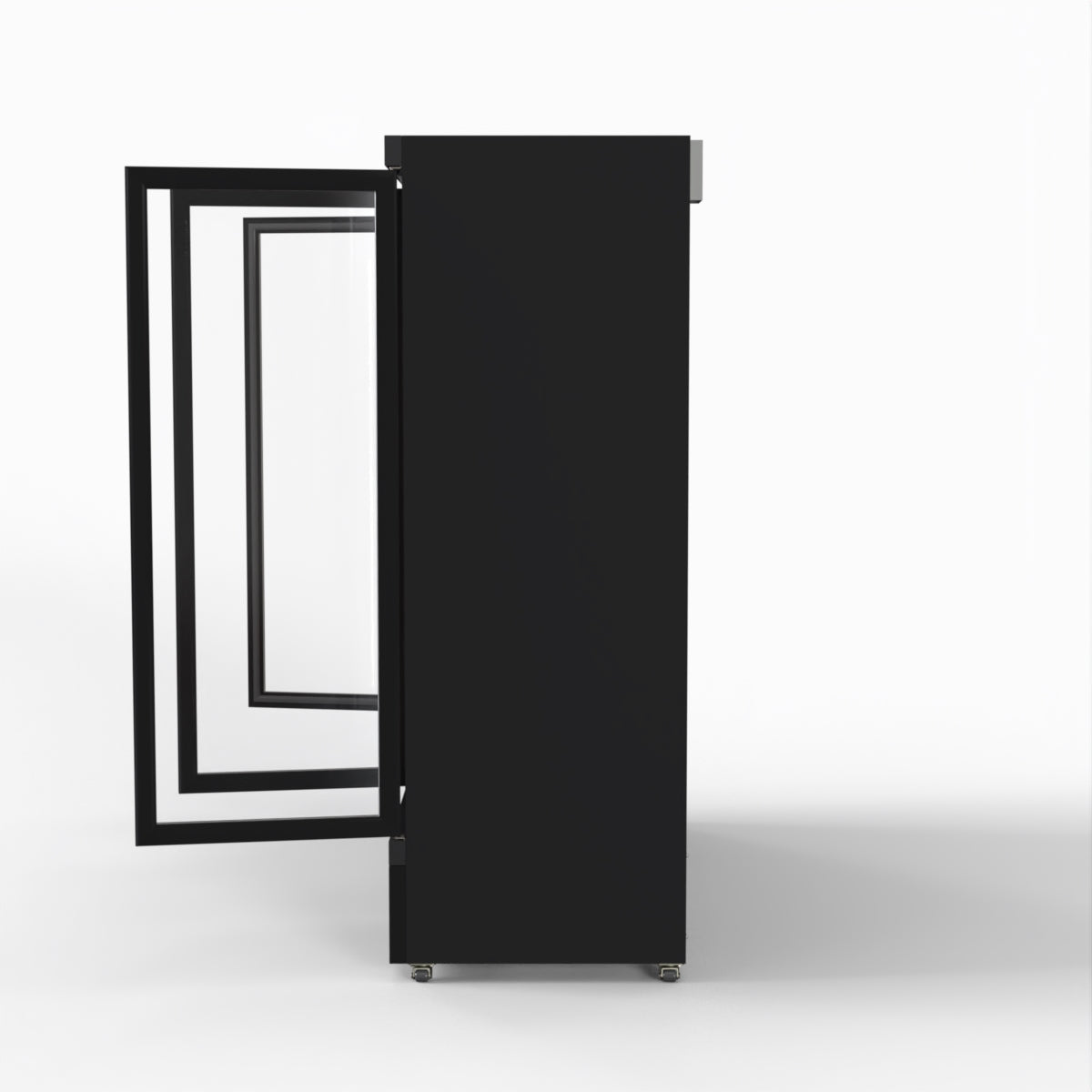 Thermaster 1500L 3 Door Supermarket Freezer Black LG-1500BGBMF