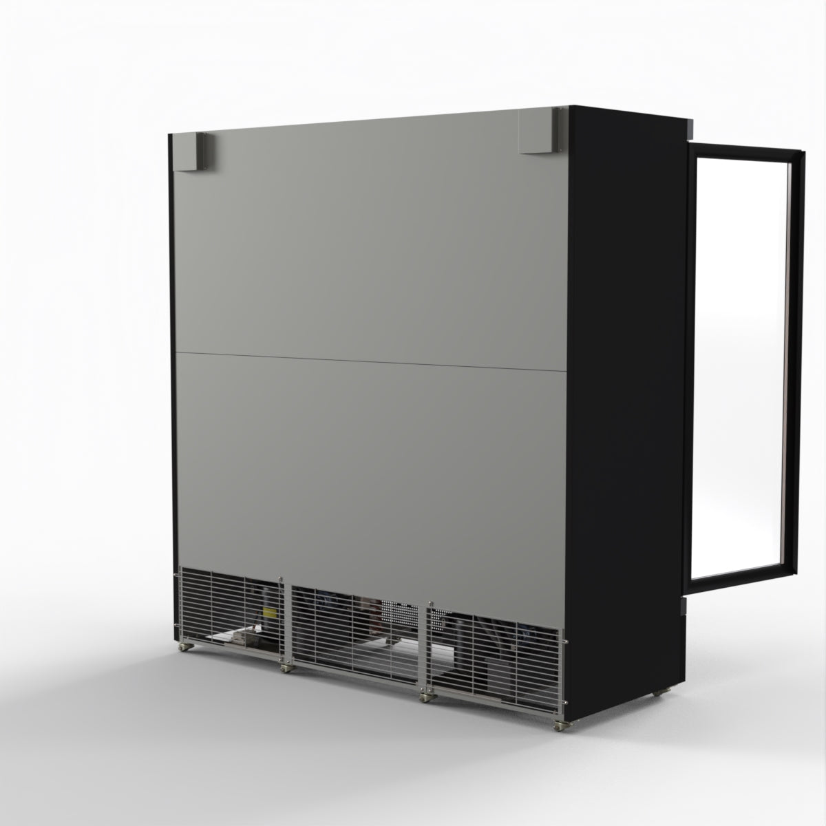 Thermaster 1500L 3 Door Supermarket Freezer Black LG-1500BGBMF