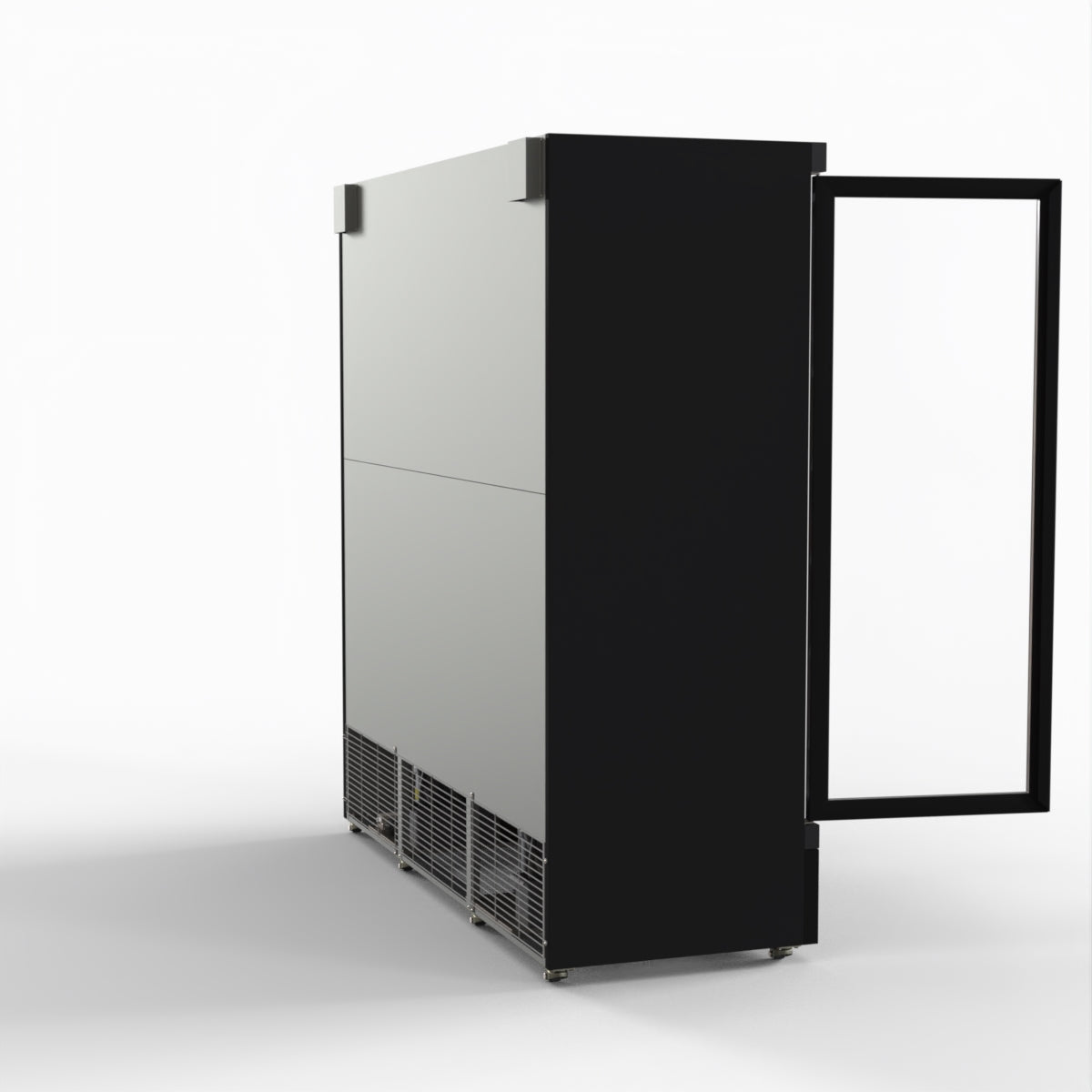 Thermaster 1500L 3 Door Supermarket Freezer Black LG-1500BGBMF