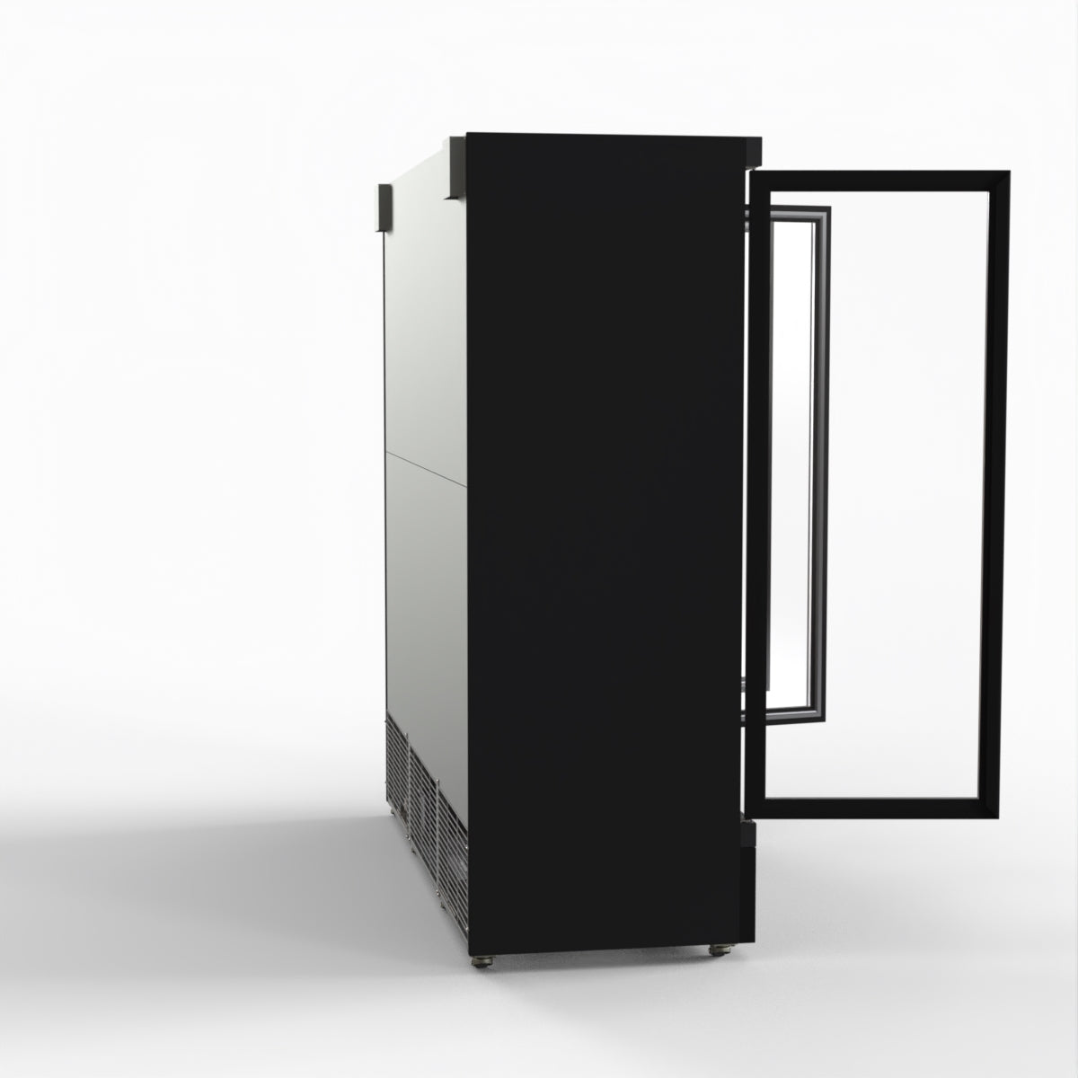 Thermaster 1500L 3 Door Supermarket Freezer Black LG-1500BGBMF