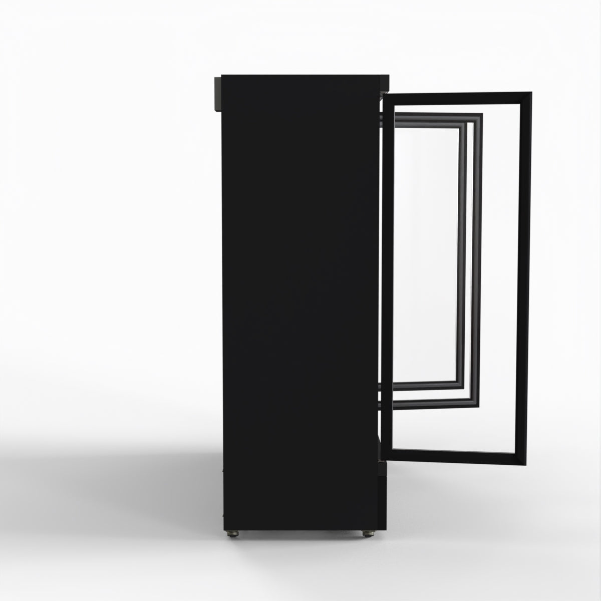 Thermaster 1500L 3 Door Supermarket Freezer Black LG-1500BGBMF