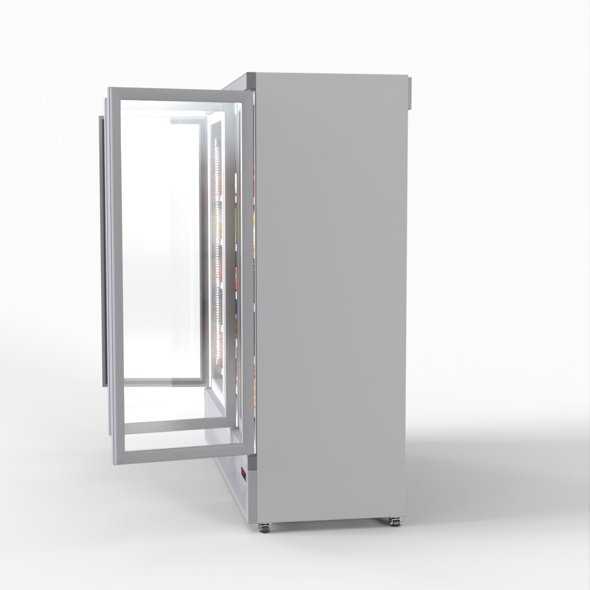 Thermaster 1500L 3 Door Supermarket Freezer Black LG-1500GBMF