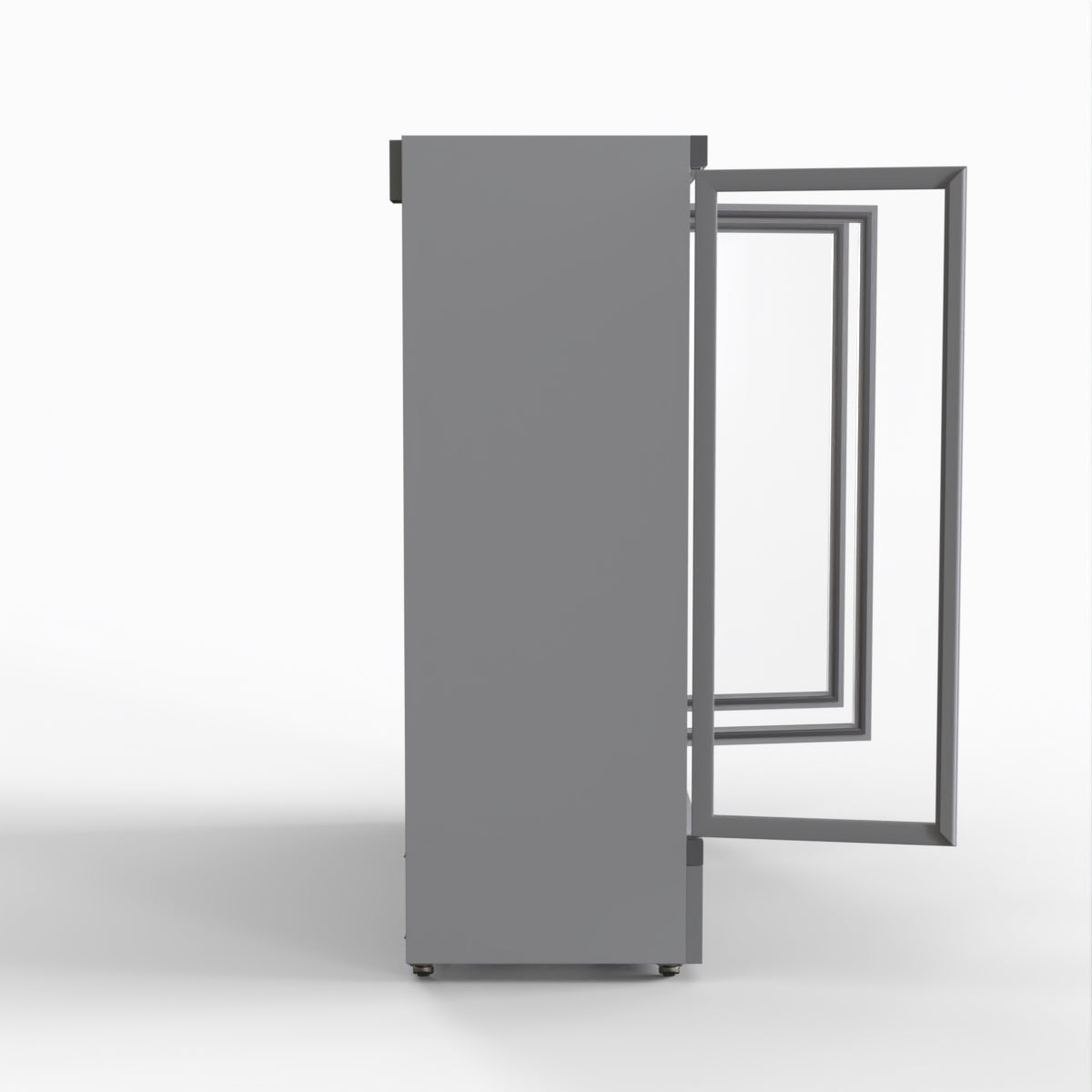Thermaster 1500L 3 Door Supermarket Freezer Black LG-1500GBMF